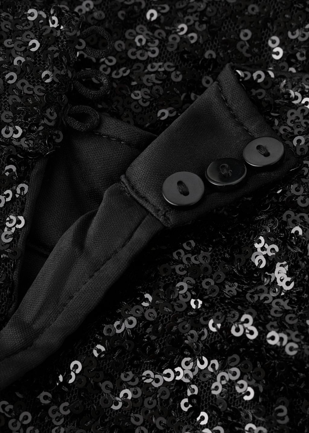 Asymmetric sequin dress