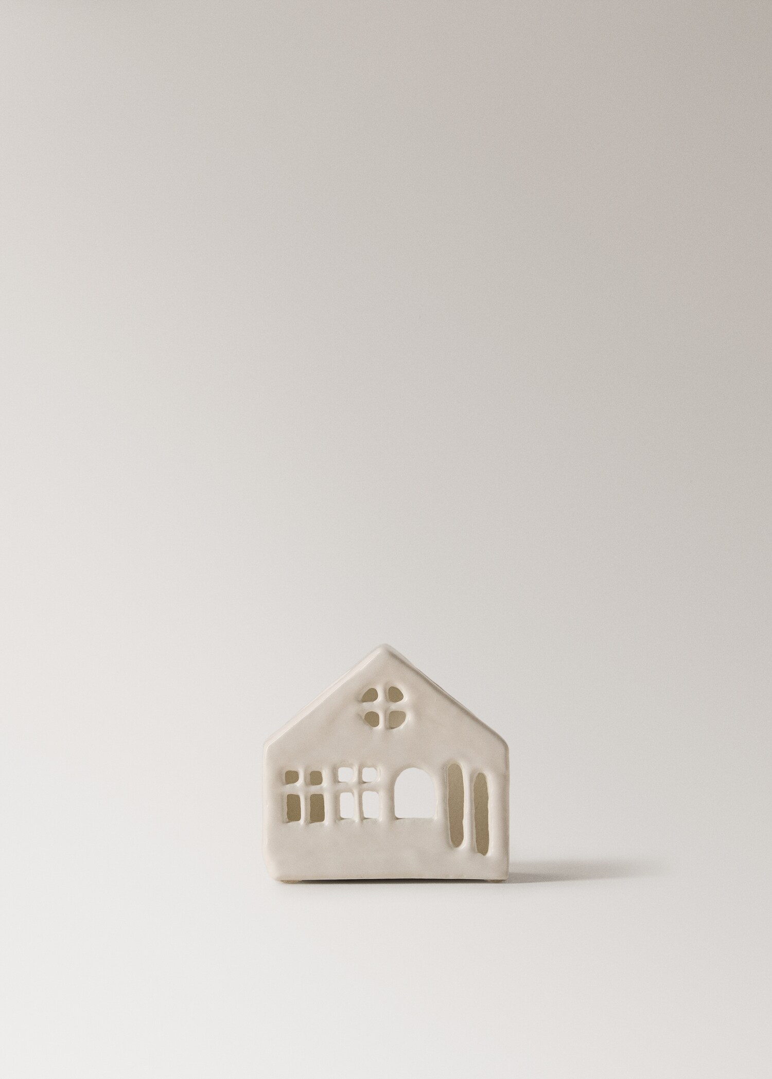 Portavelas cerámica casita baja - Article sense model