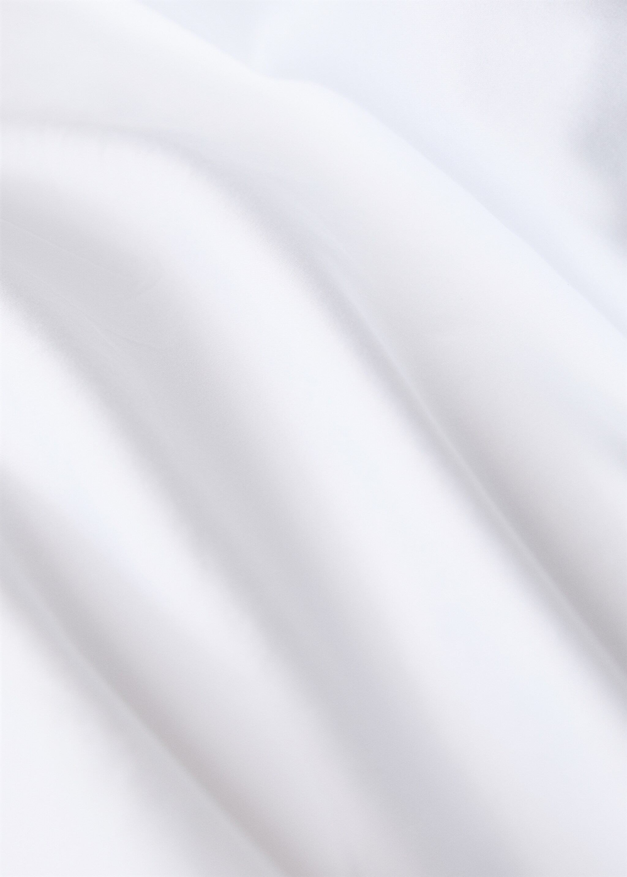 300-thread count satin cotton duvet cover with cross-stitch embroidery for 180/200cm bed - Details of the article 2, Off White. Ref: 17038290-00.
