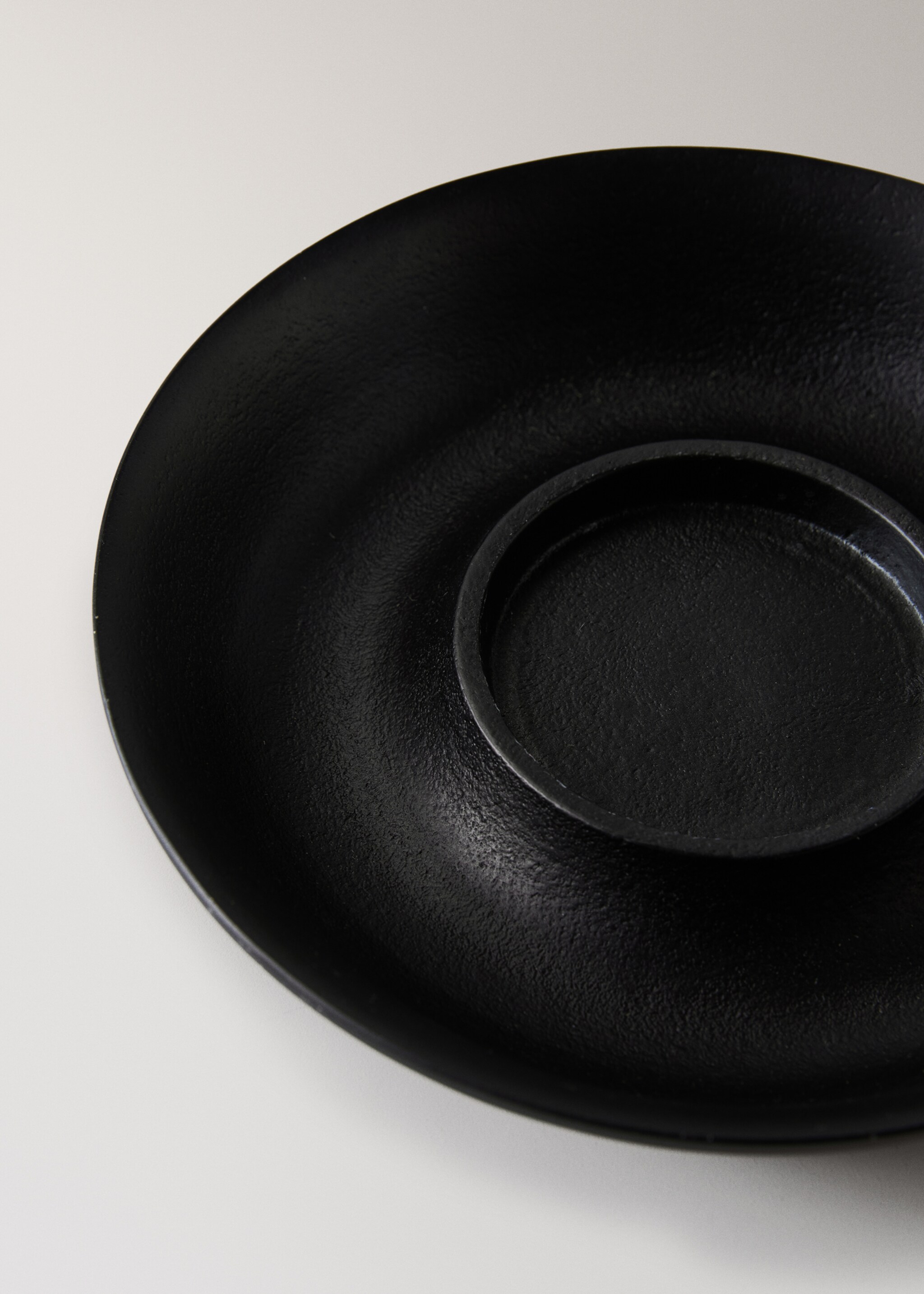 Metal candle holder - Details of the article 1, Black. Ref: 17038292-00.