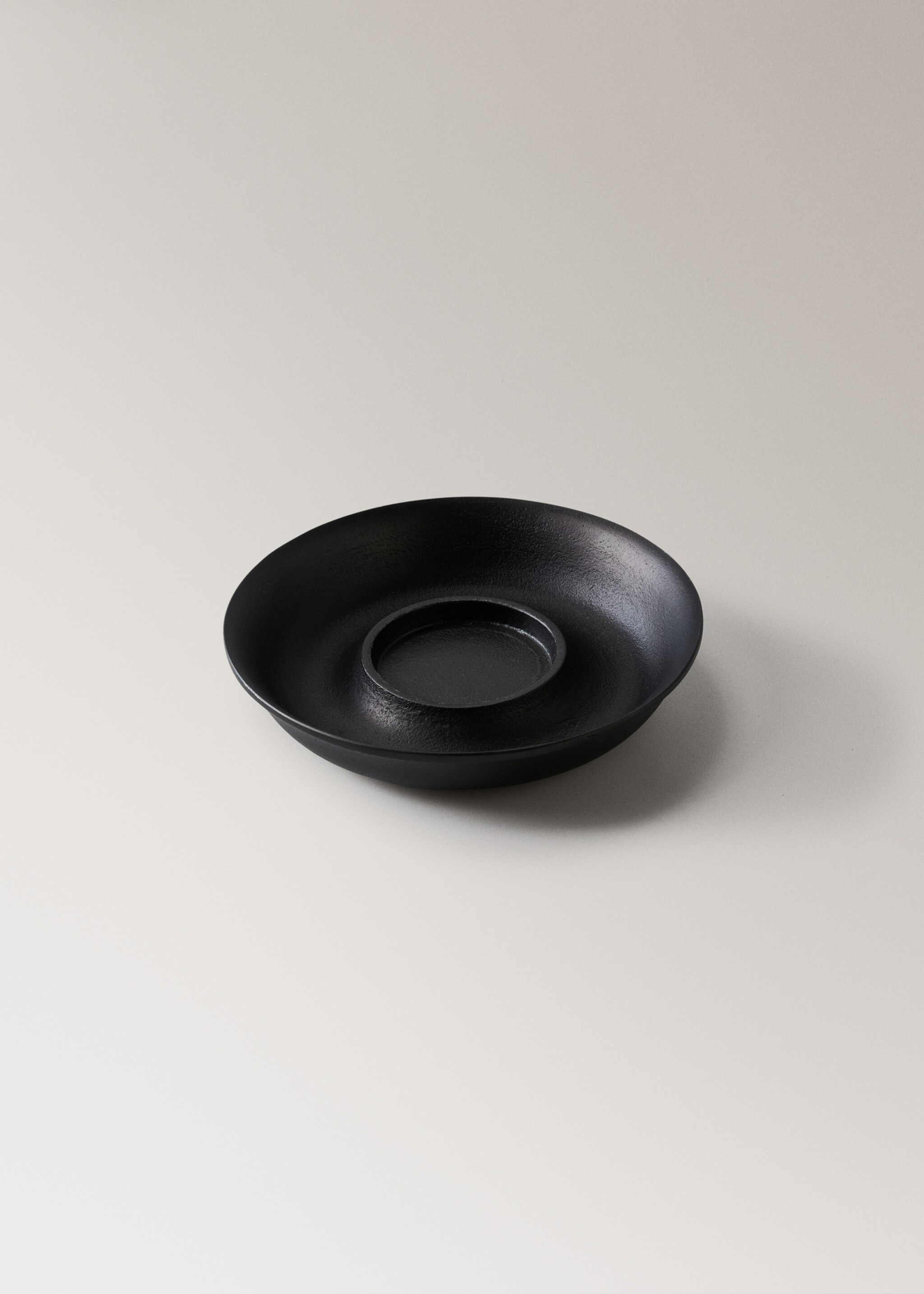 Metal candle holder - Details of the article 2, Black. Ref: 17038292-00.