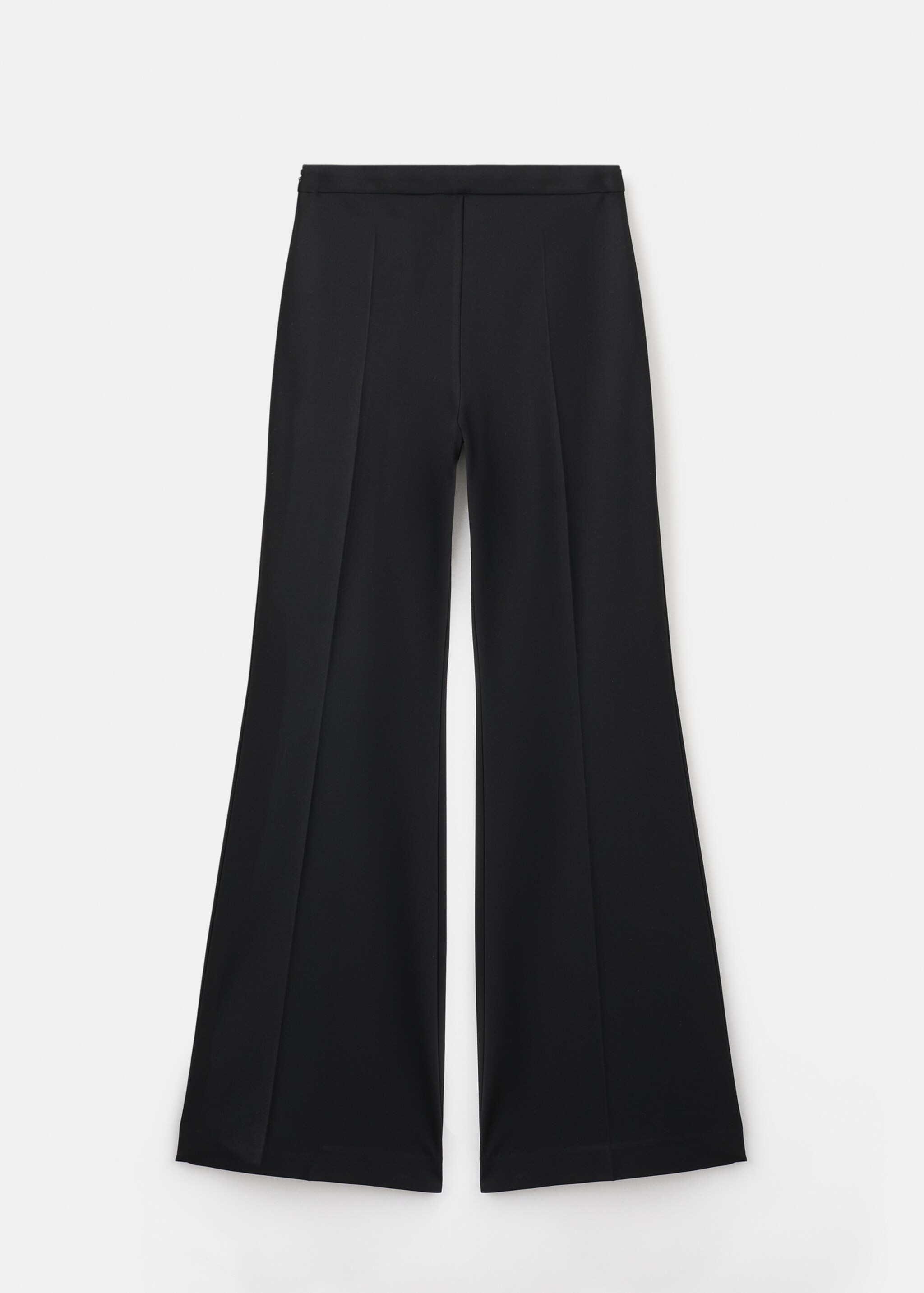 High-waisted flared trousers - Article without model, Black. Ref: 17038636-00.