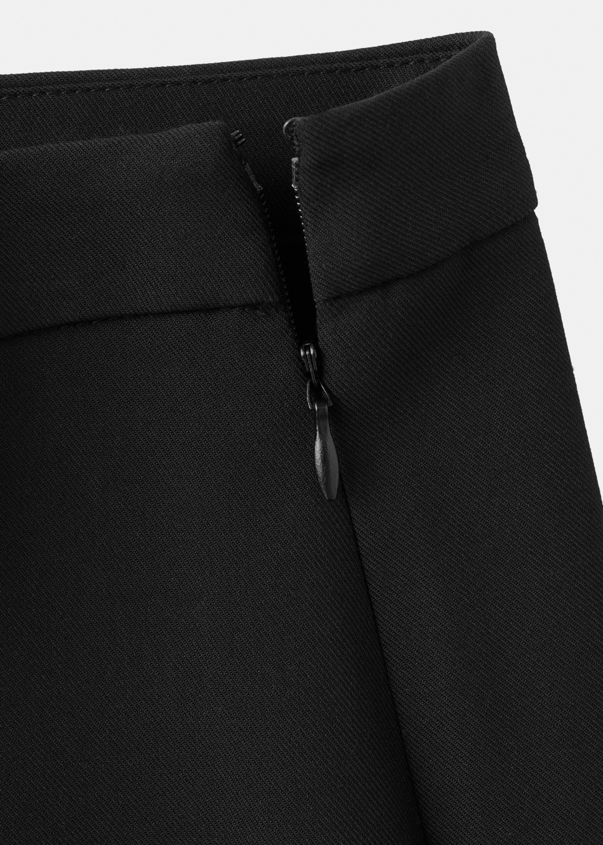 High-waisted flared trousers - Details of the article 0, Black. Ref: 17038636-00.
