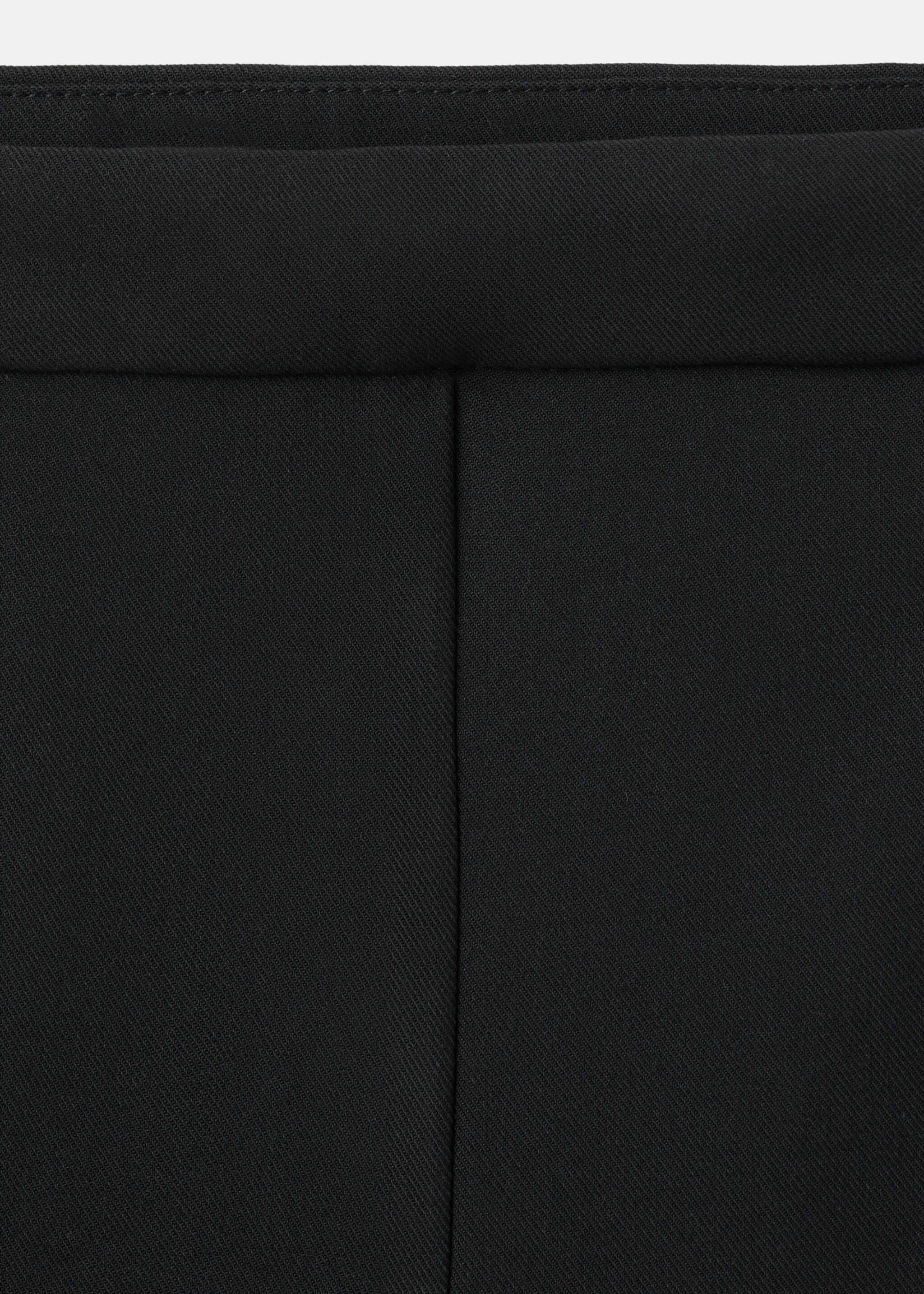 High-waisted flared trousers - Details of the article 8, Black. Ref: 17038636-00.