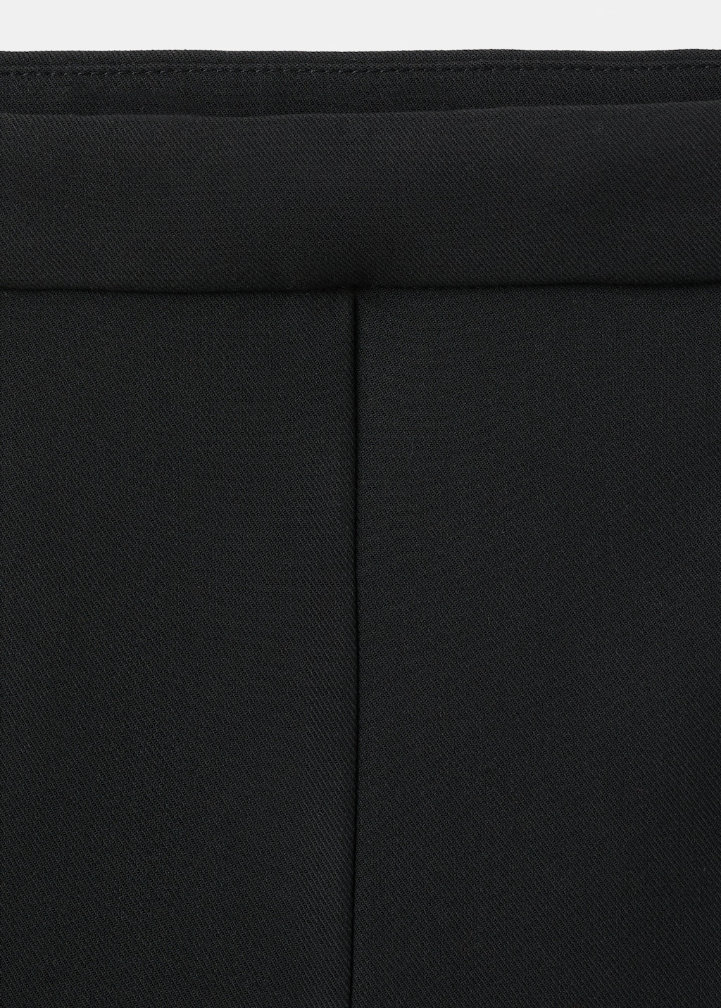 High-waisted flared trousers