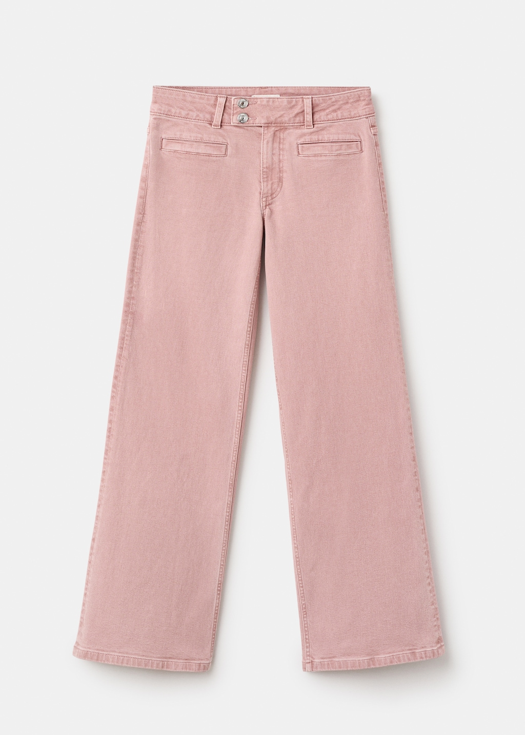 Low-waist jeans with buttons