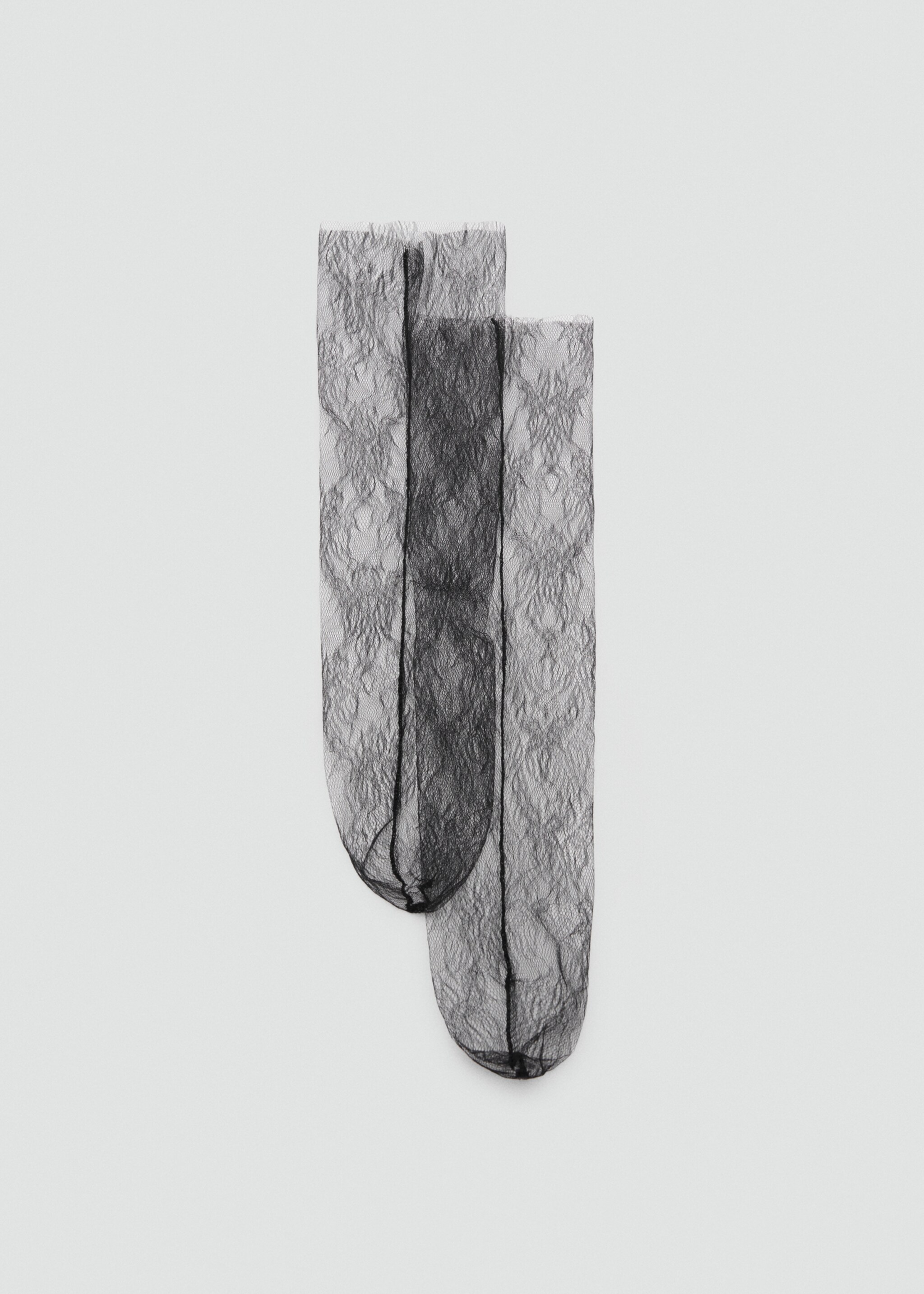 Lace socks - Article without model, Black. Ref: 17038640-00.