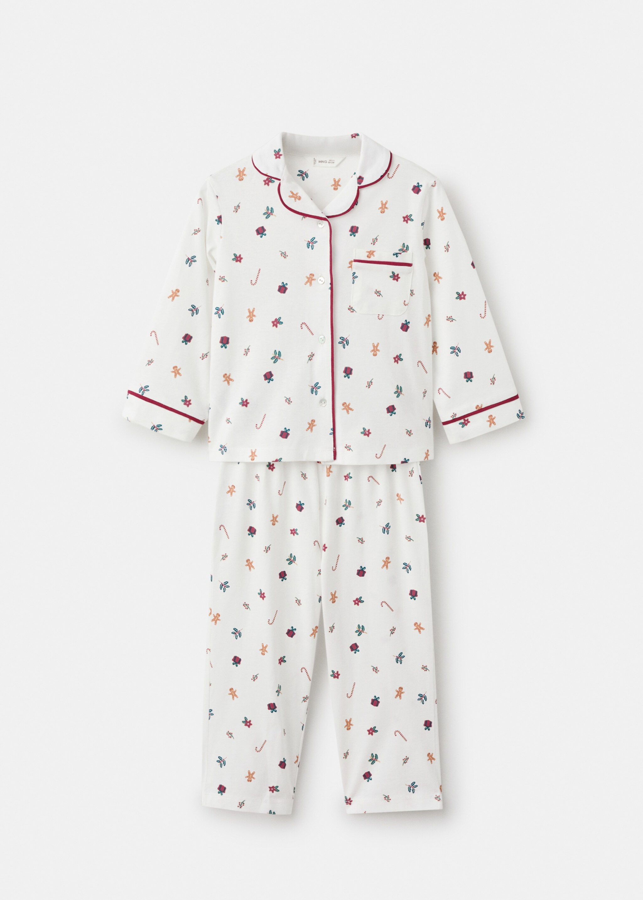 Printed long pyjamas - Article without model, Off White. Ref: 17039096-00.