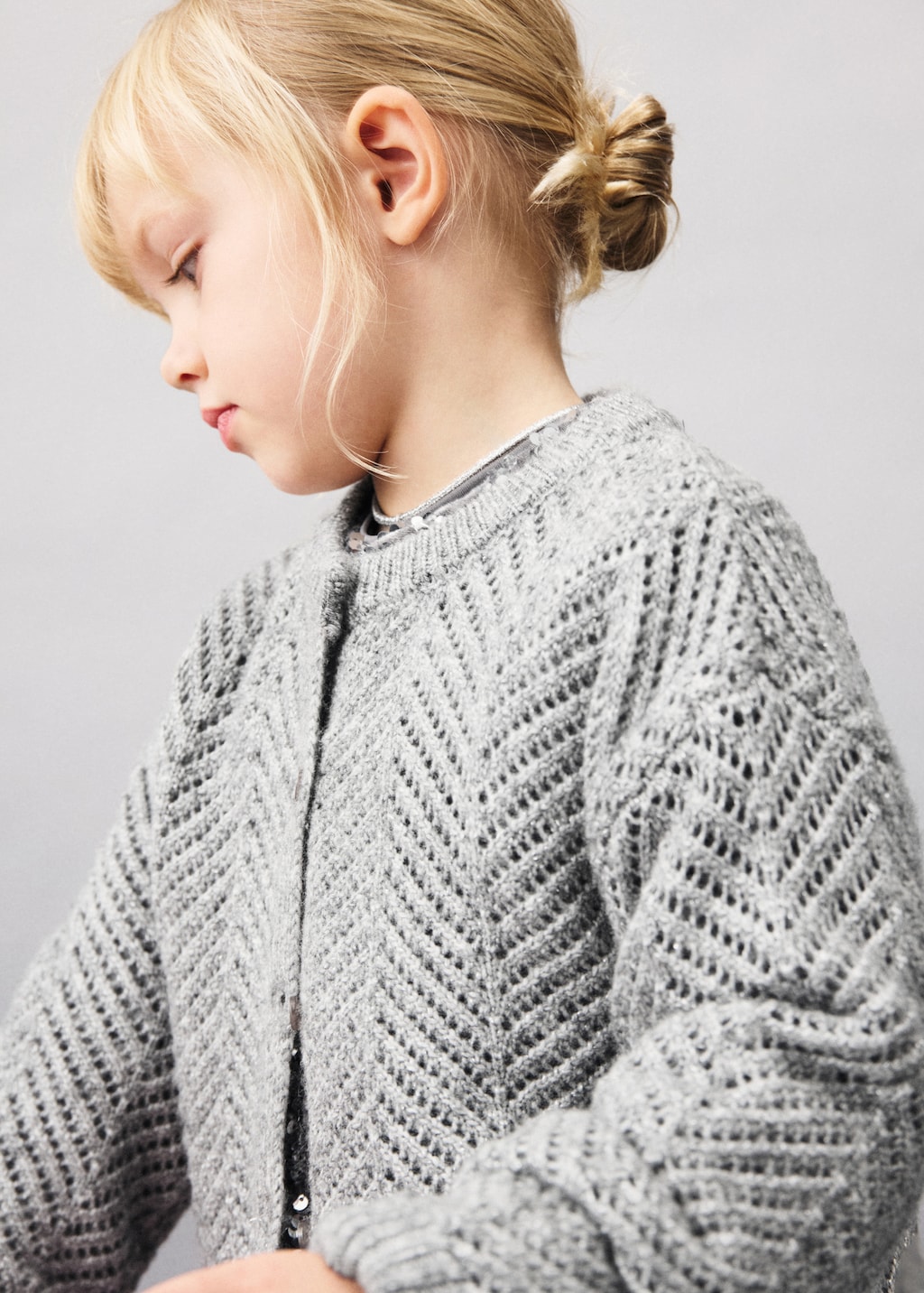 の*ん様 Openwork Pattern Knitted Cardigan m MISSGUIDED Openwork Knit Cardigan With Ruffle Hem｜MISSGUIDED