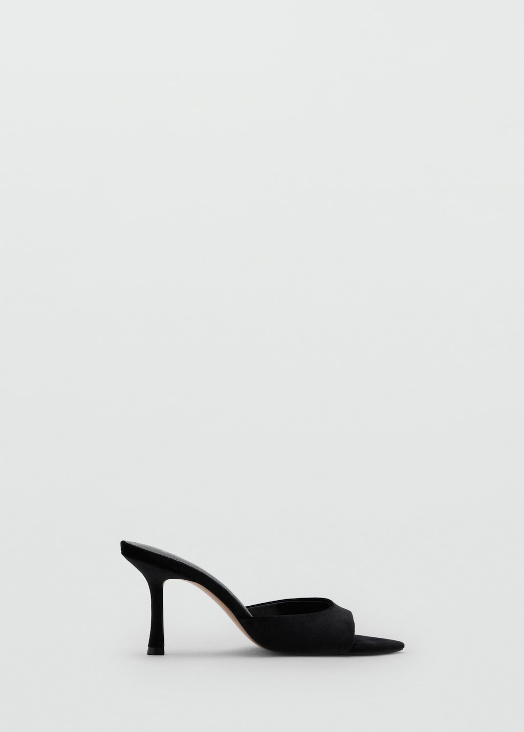 Velvet heel sandals