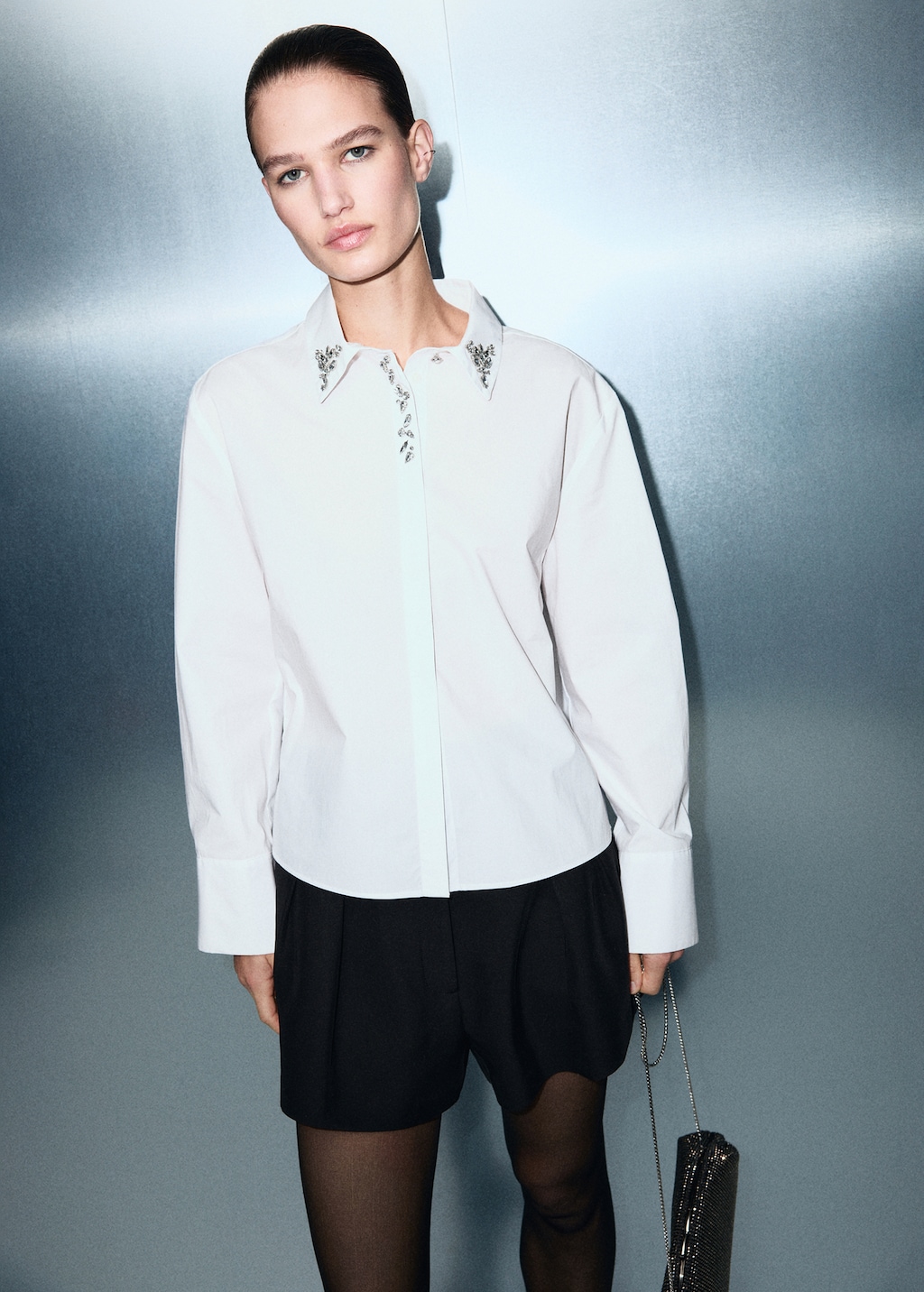 Crystal detail shirt