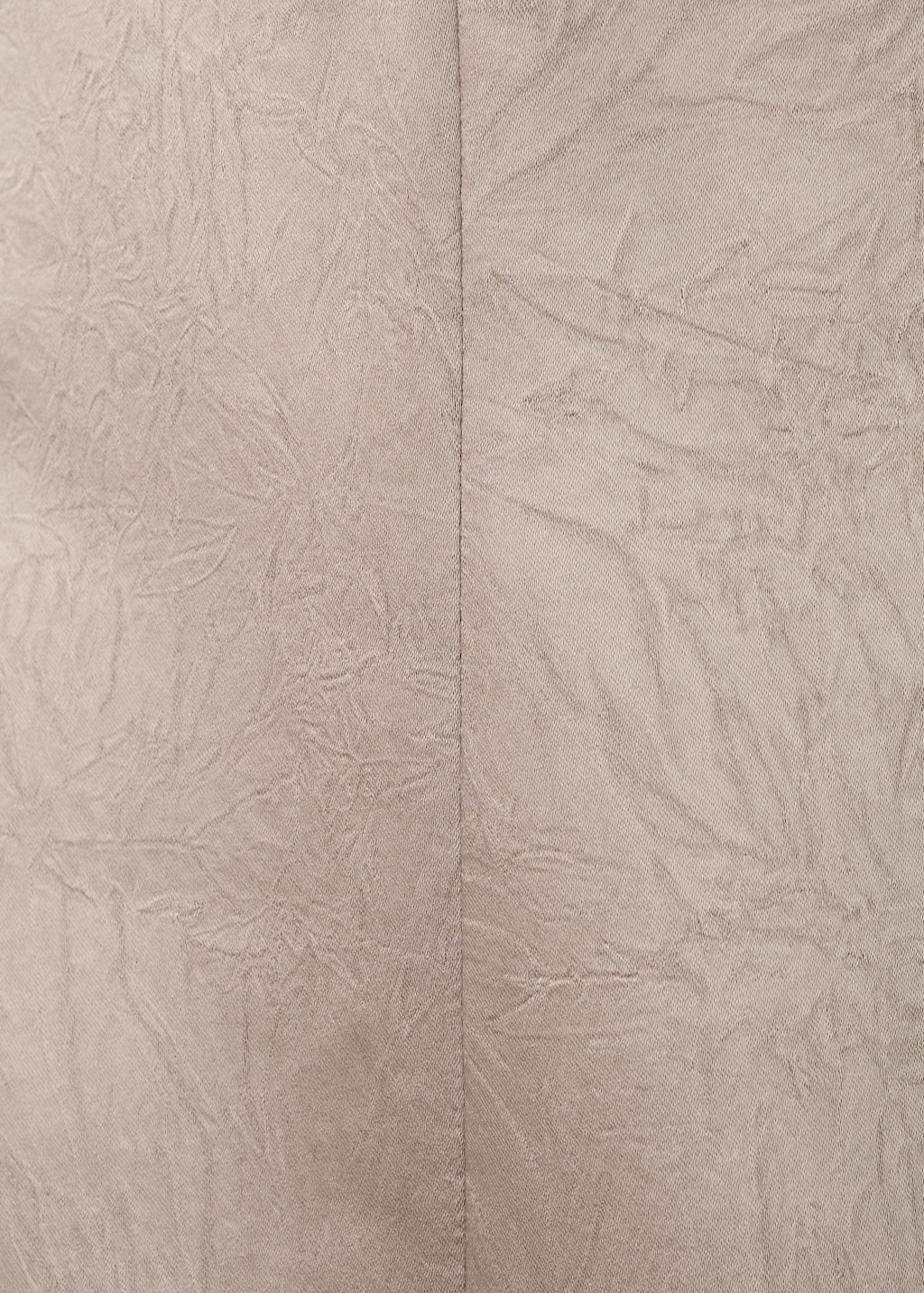 Satin dress with sequin neckline