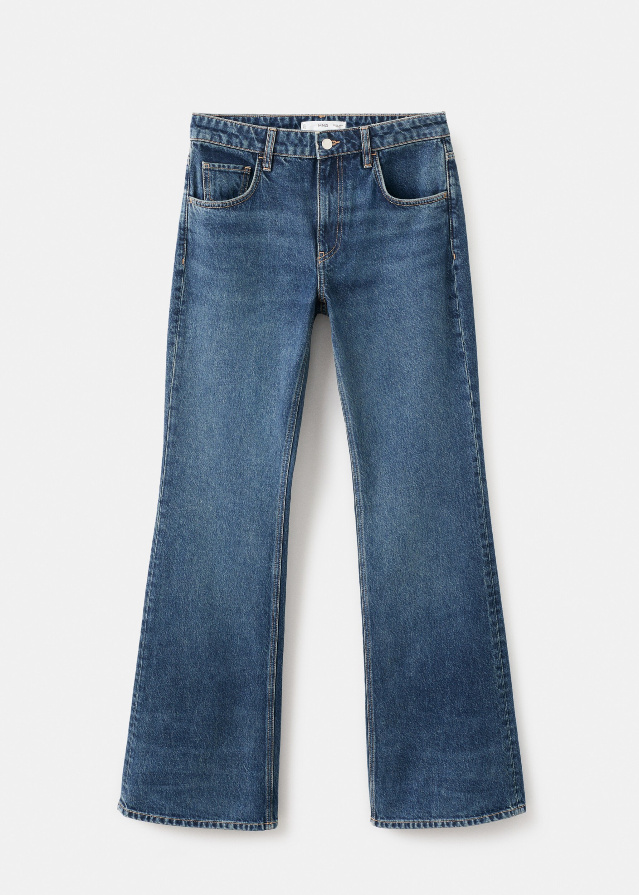 Low-rise flared jeans - Article without model, Dark Blue. Ref: 17039117-00.