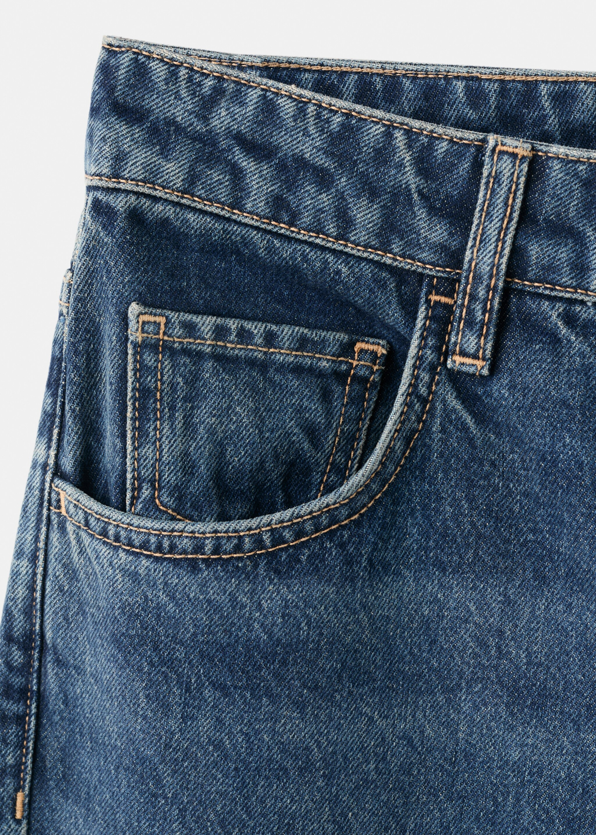 Low-rise flared jeans - Details of the article 0, Dark Blue. Ref: 17039117-00.