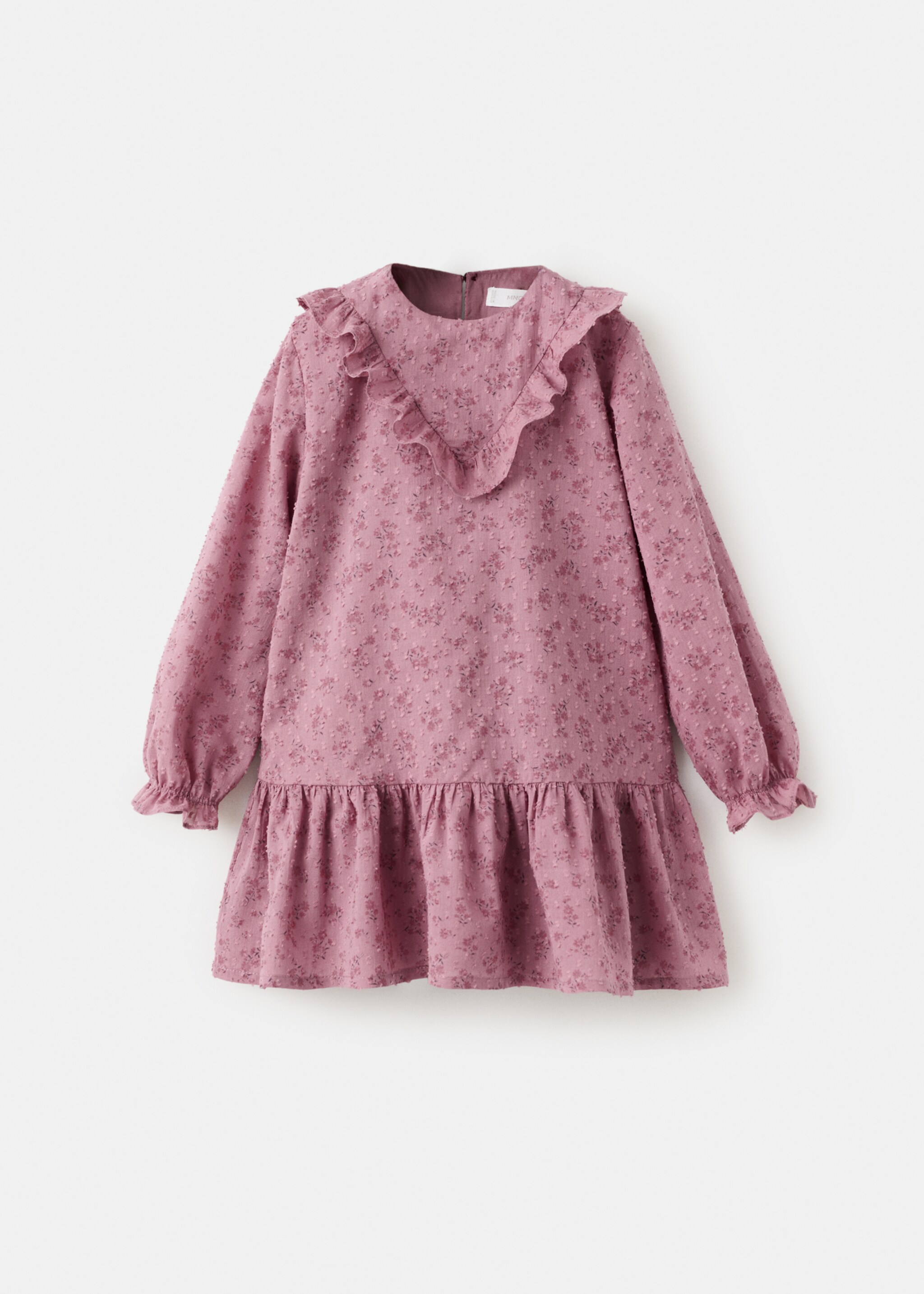 Kleid mit Blumendruck - Artikel ohne Model, Granatrot. Ref: 17039118-00.