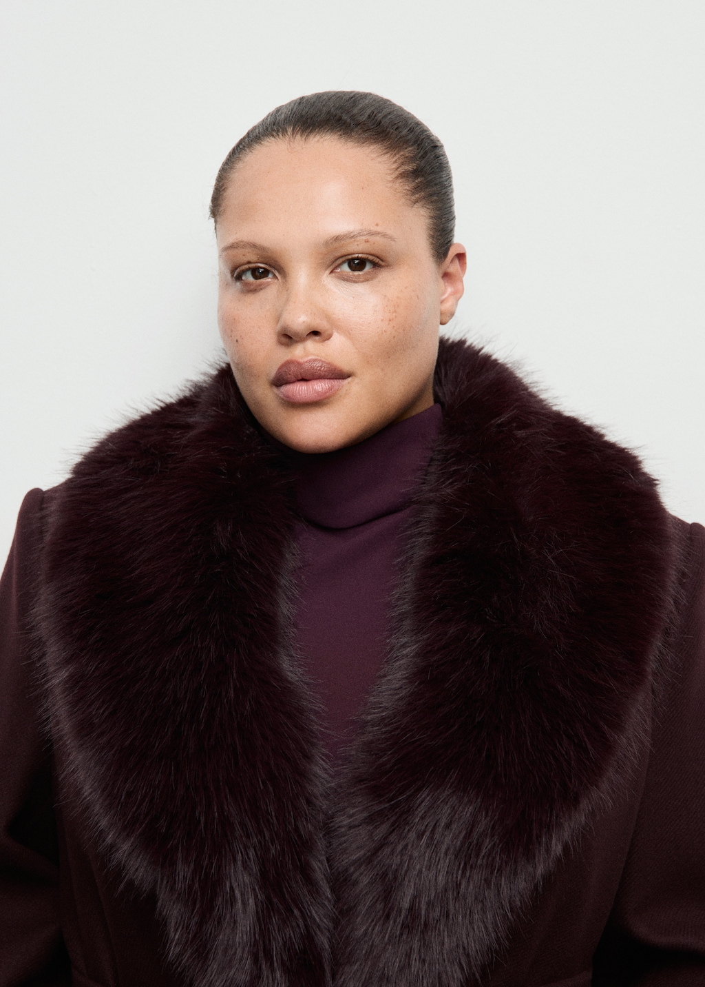 Manteco wool coat with fur collar - Women | MANGO USA