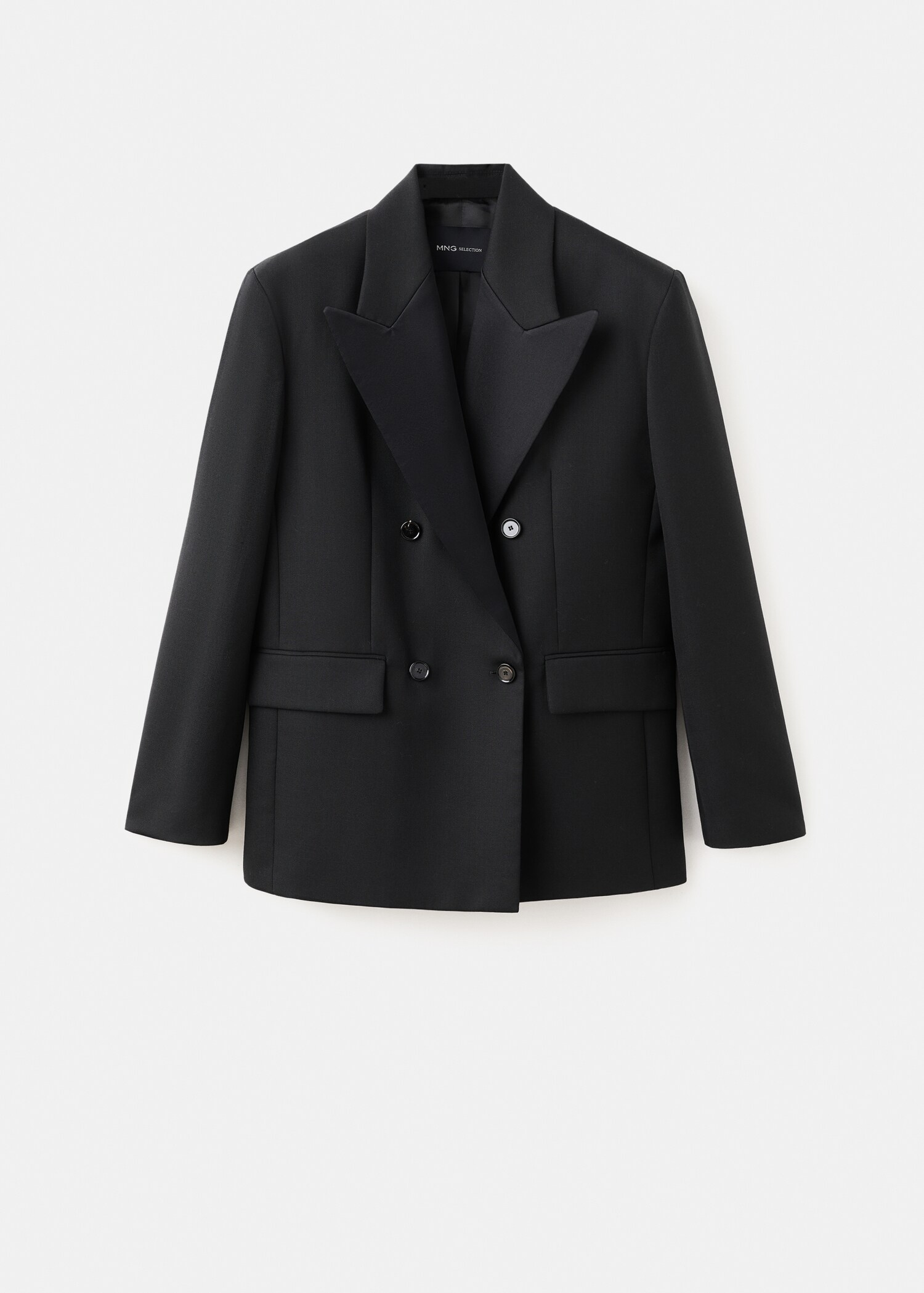 Wool-blend suit jacket with lapels - Article without model