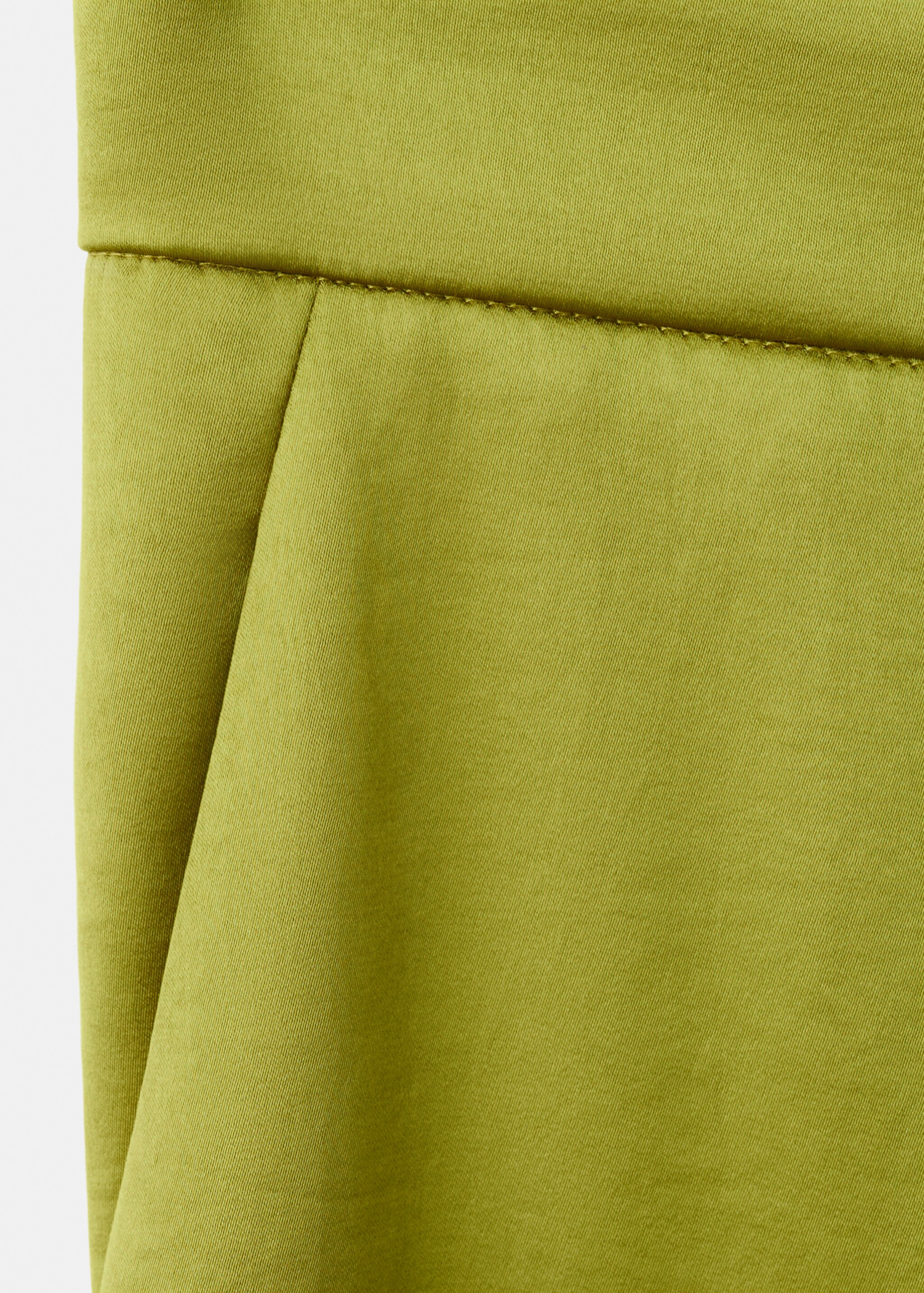 Pantalon droit satiné - Détail de l'article 0, Jaune. Ref: 17039122-00.