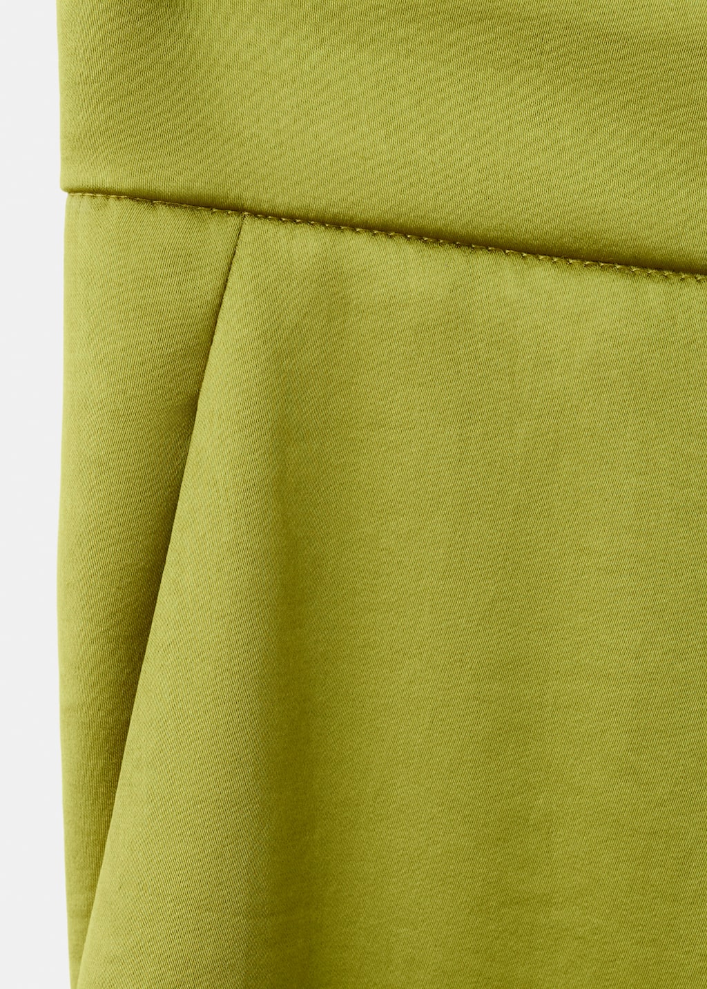 Satin straight-fit pants