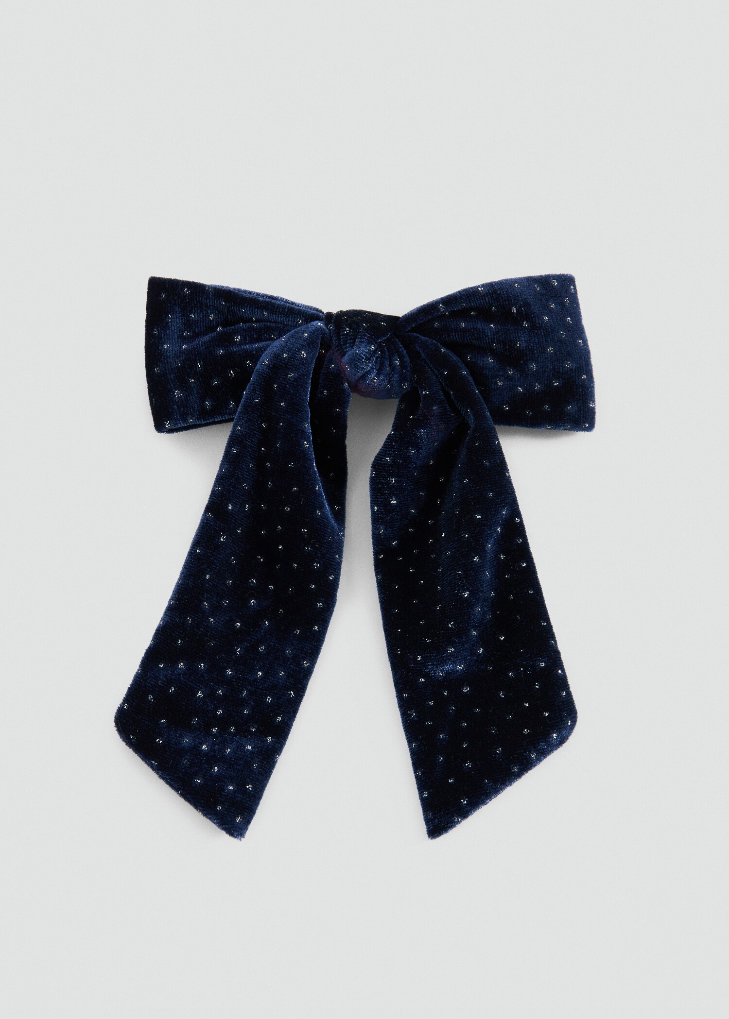 Velvet bow hairclip - Article without model