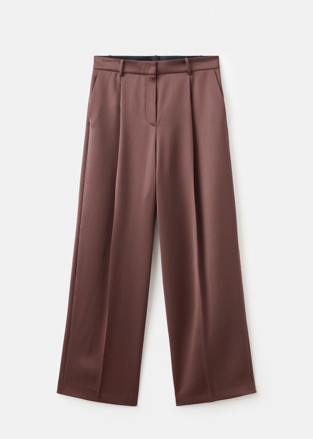 Satin suit pants
