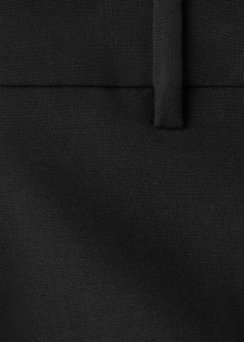 Wool-blend suit pants