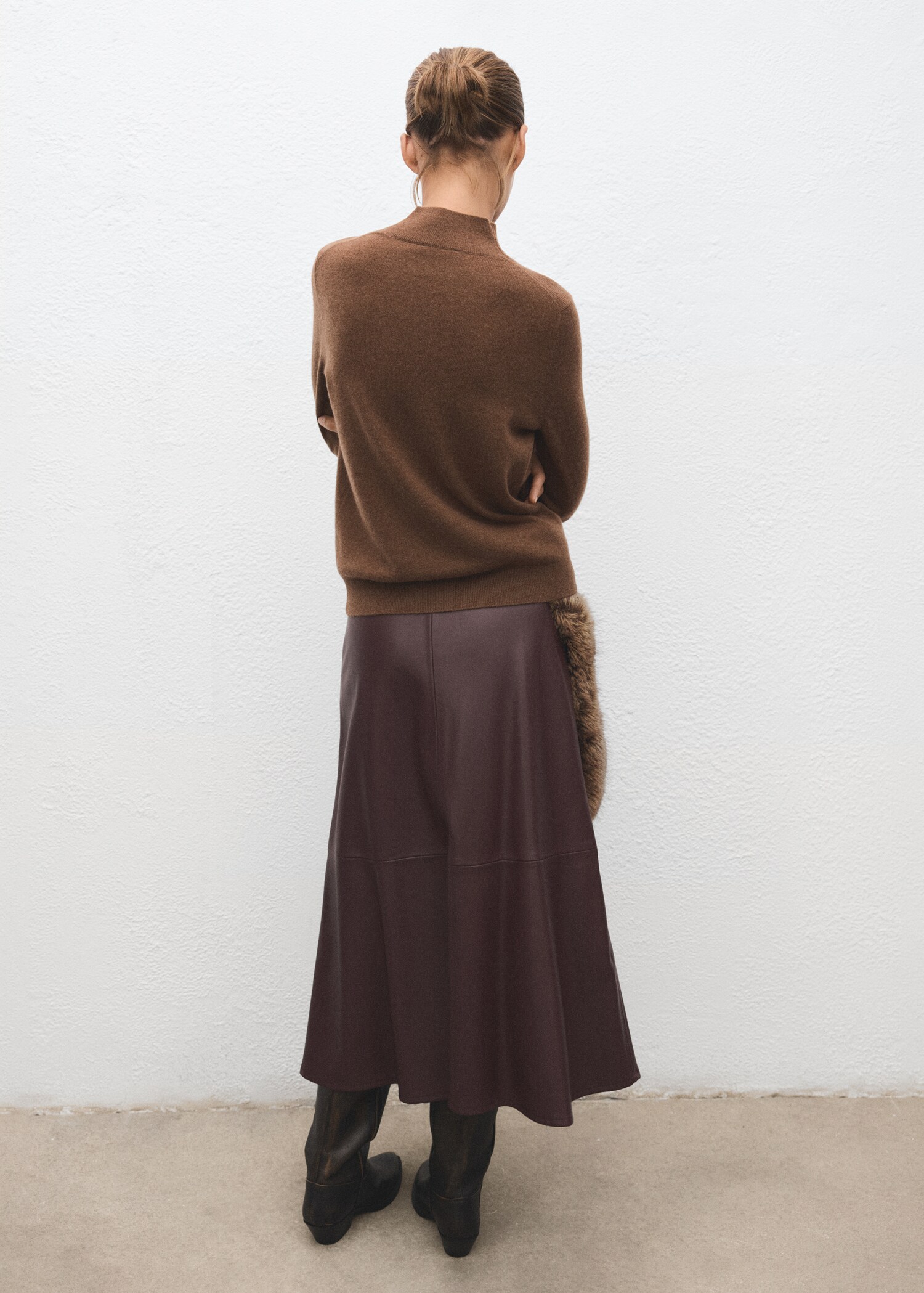 Pull-over 100 % cachemire col montant - Verso de l’article