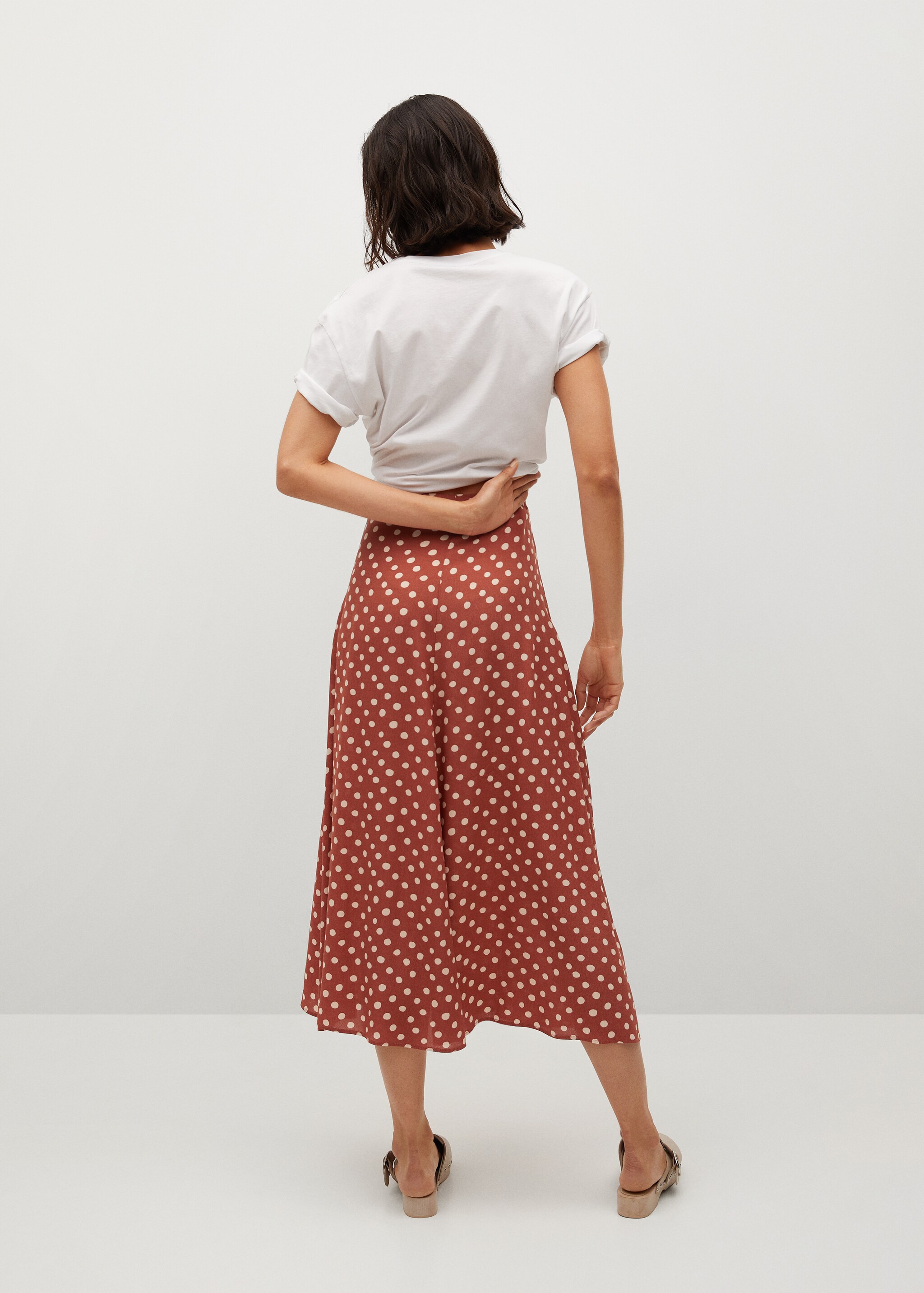 Printed midi skirt - Reverse of the article