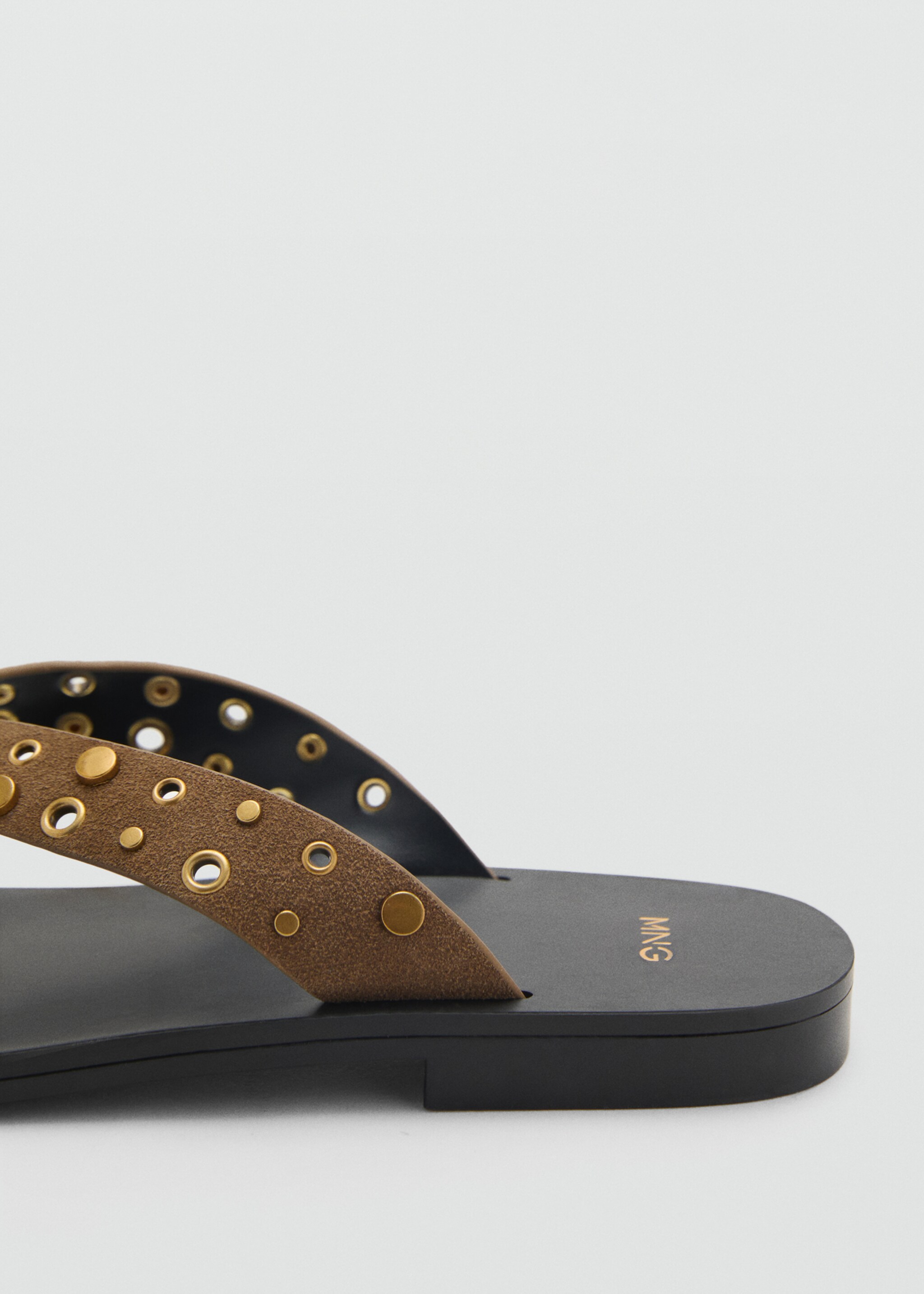 Sandales cuir à œillets - Détail de l'article 1