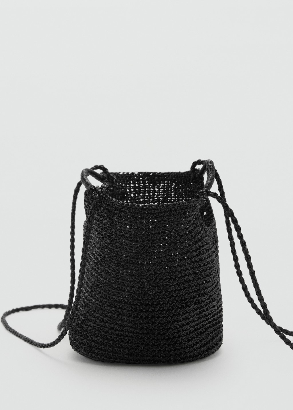 Mini woven crossbody bag