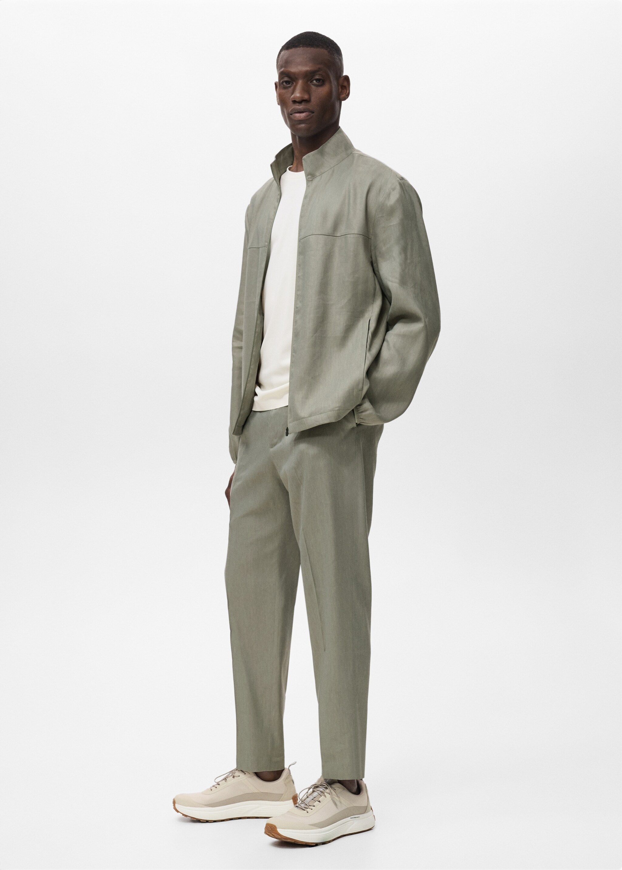 Veste lin fermeture Éclair - Détail de l'article 2