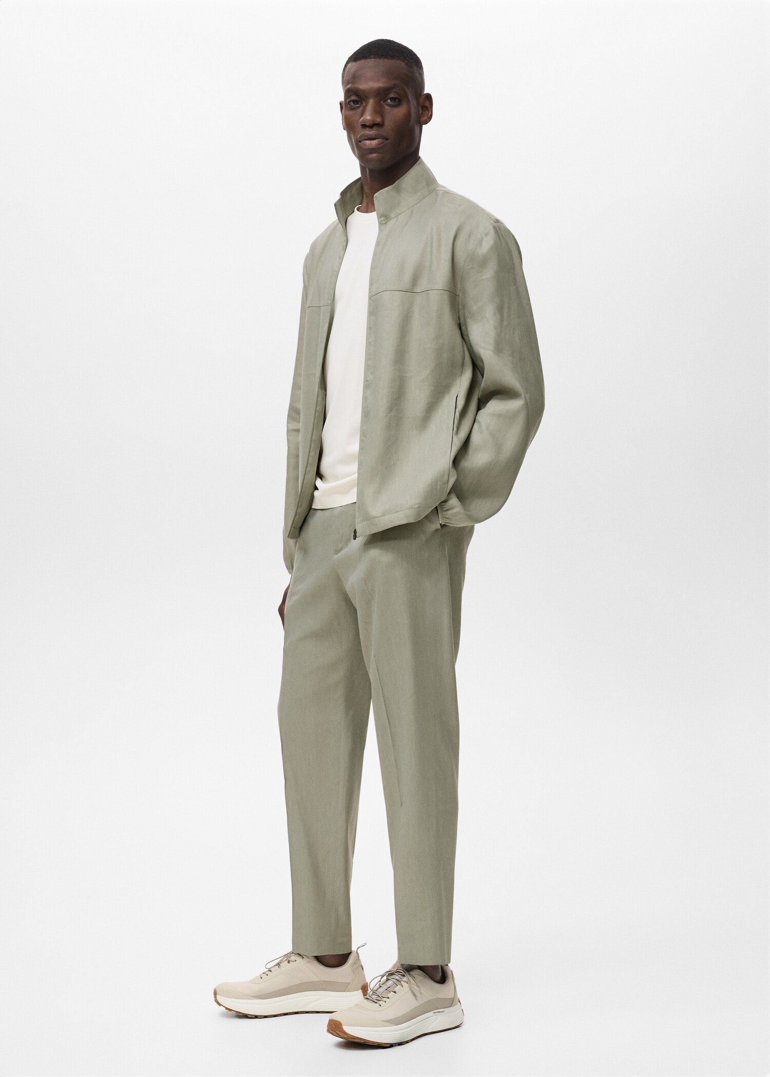 Veste lin fermeture Éclair - Détail de l'article 2