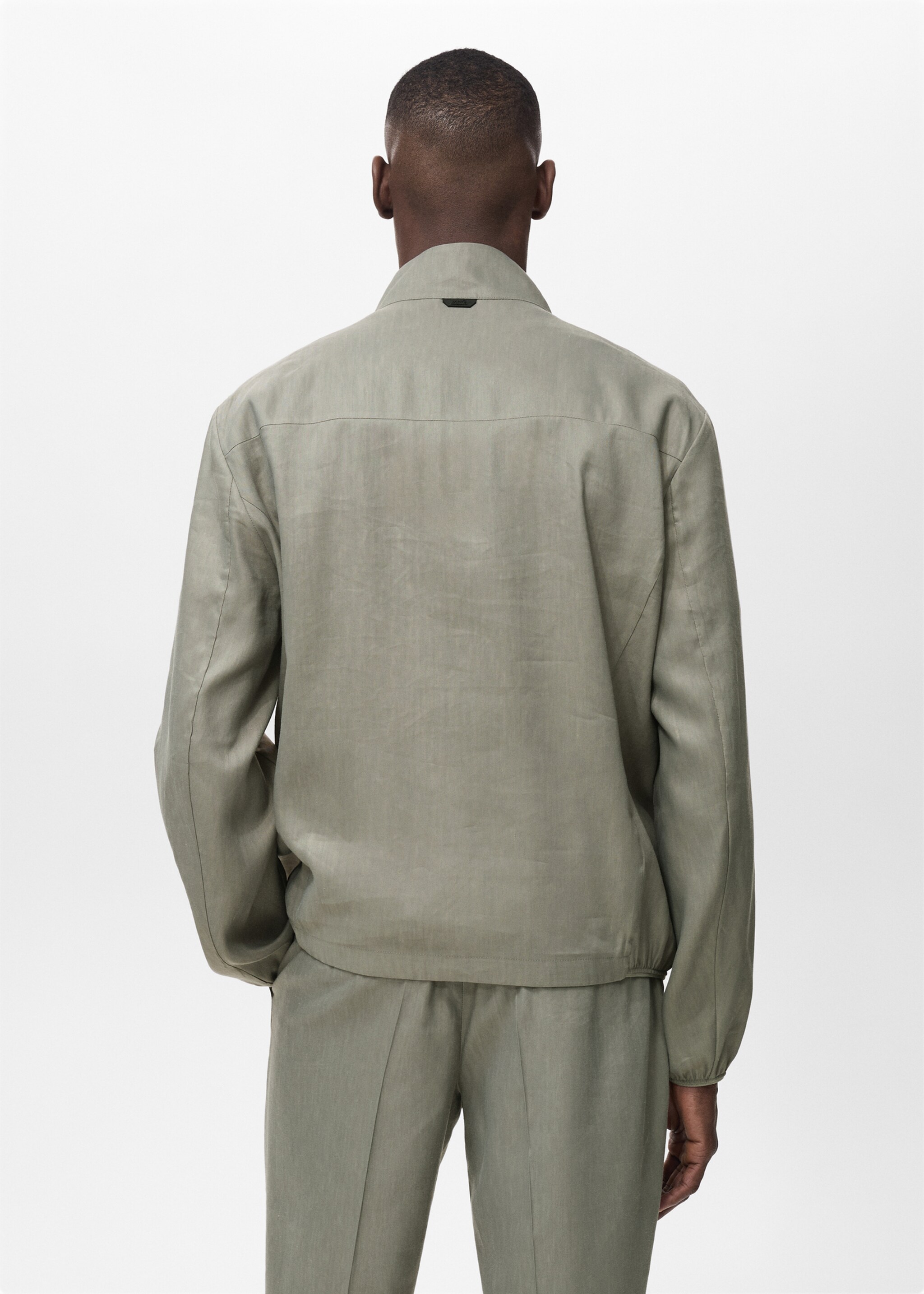 Veste lin fermeture Éclair - Verso de l’article