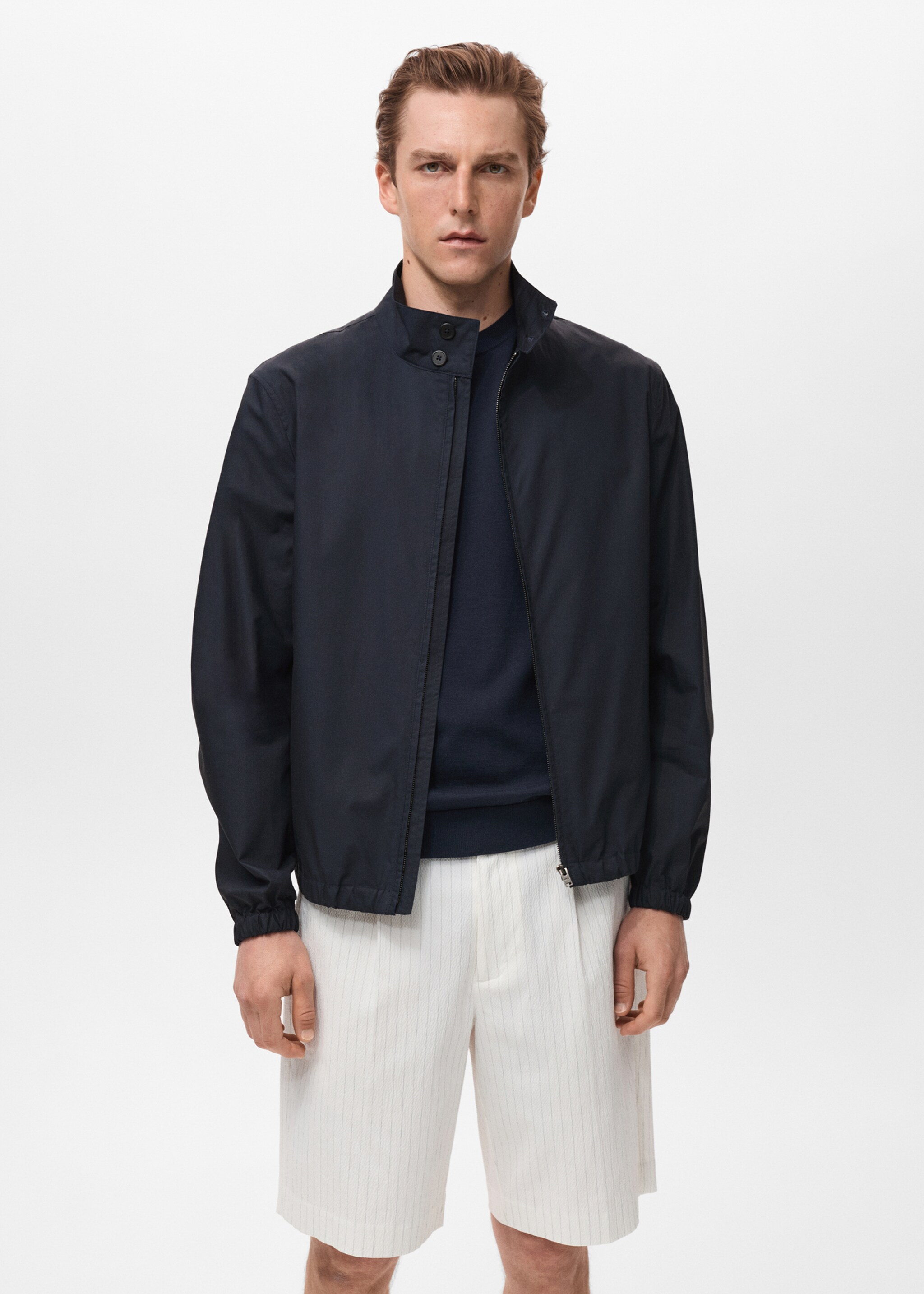 Blouson bomber 100 % coton - Plan moyen
