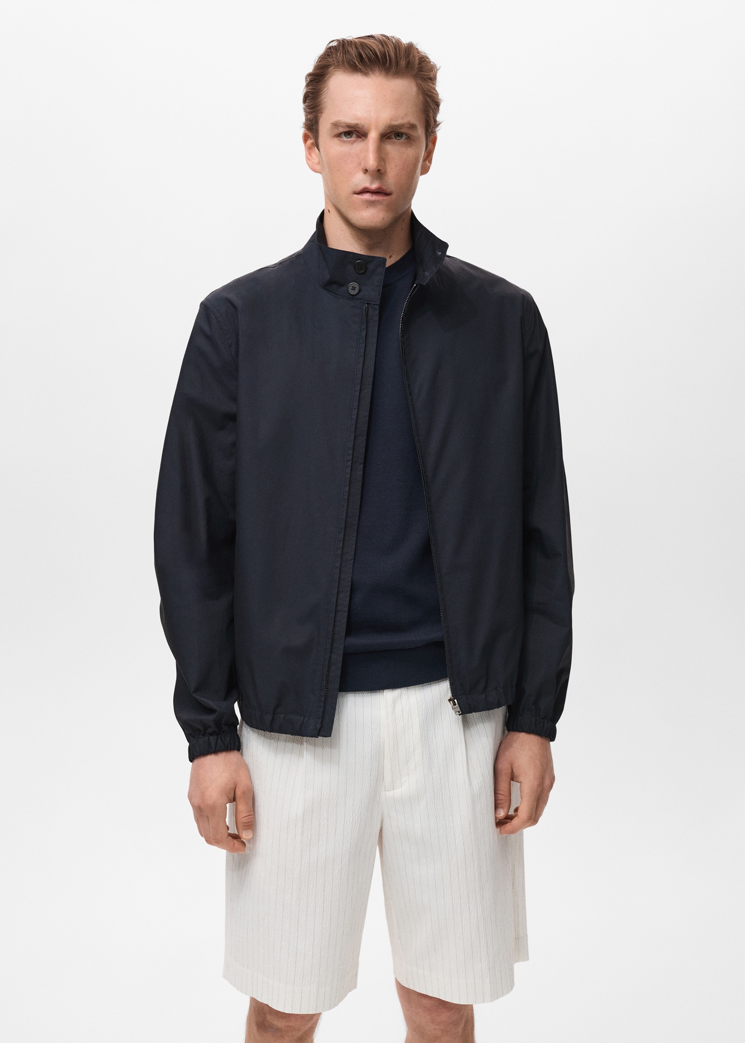 Blouson bomber 100 % coton - Plan moyen