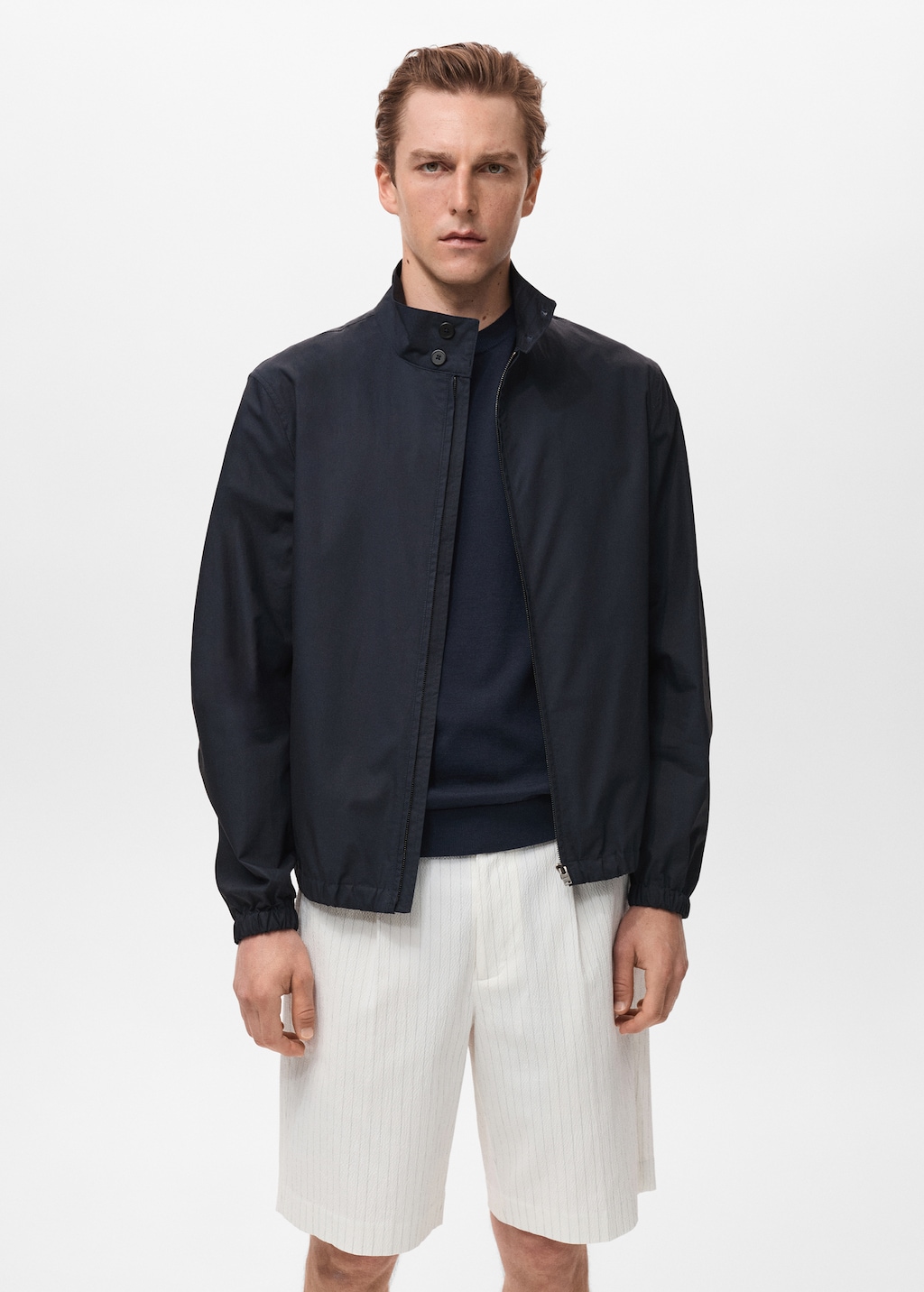 100% cotton bomber jacket - Men | MANGO Kuwait