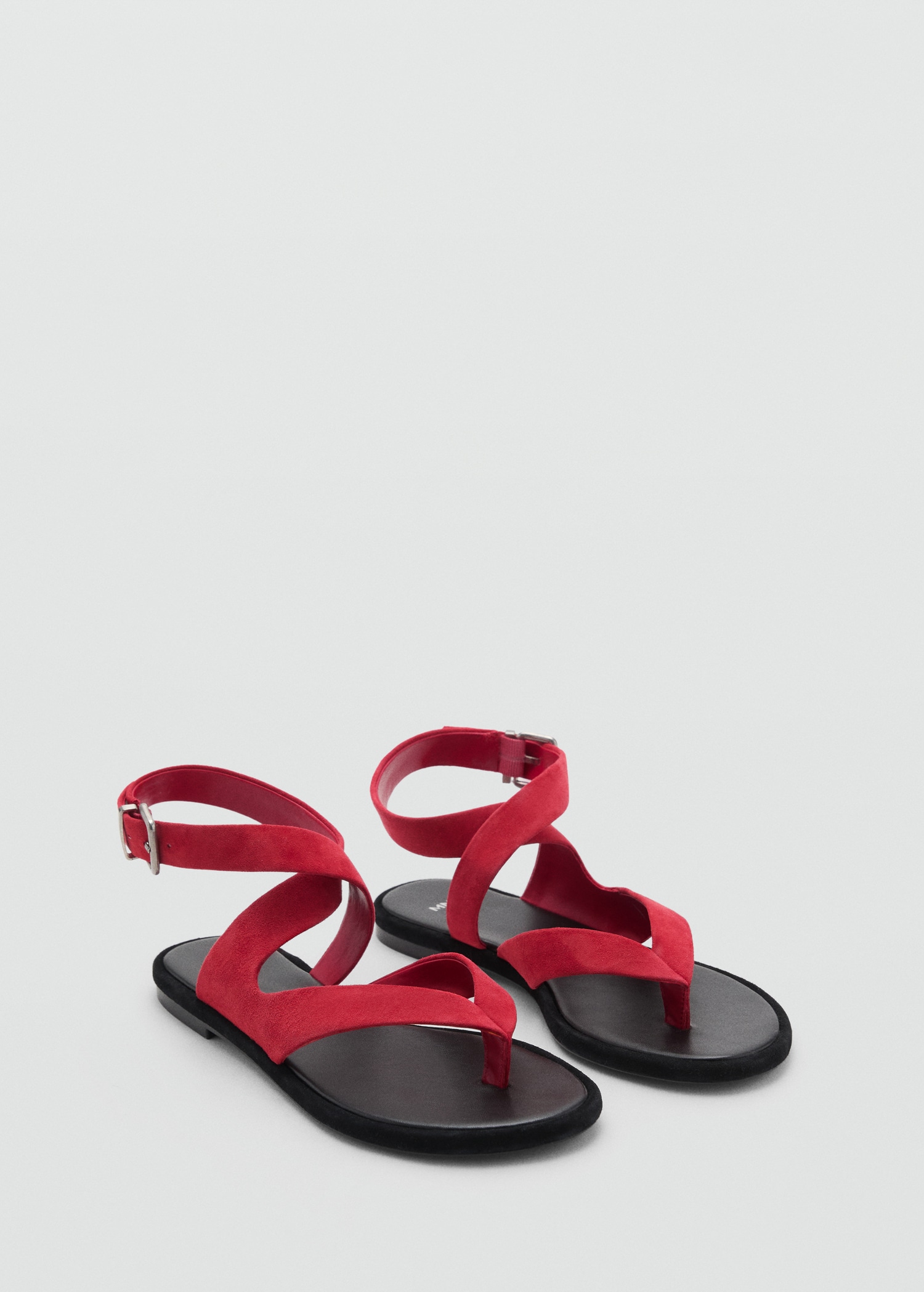 Suede straps sandals - Medium plane