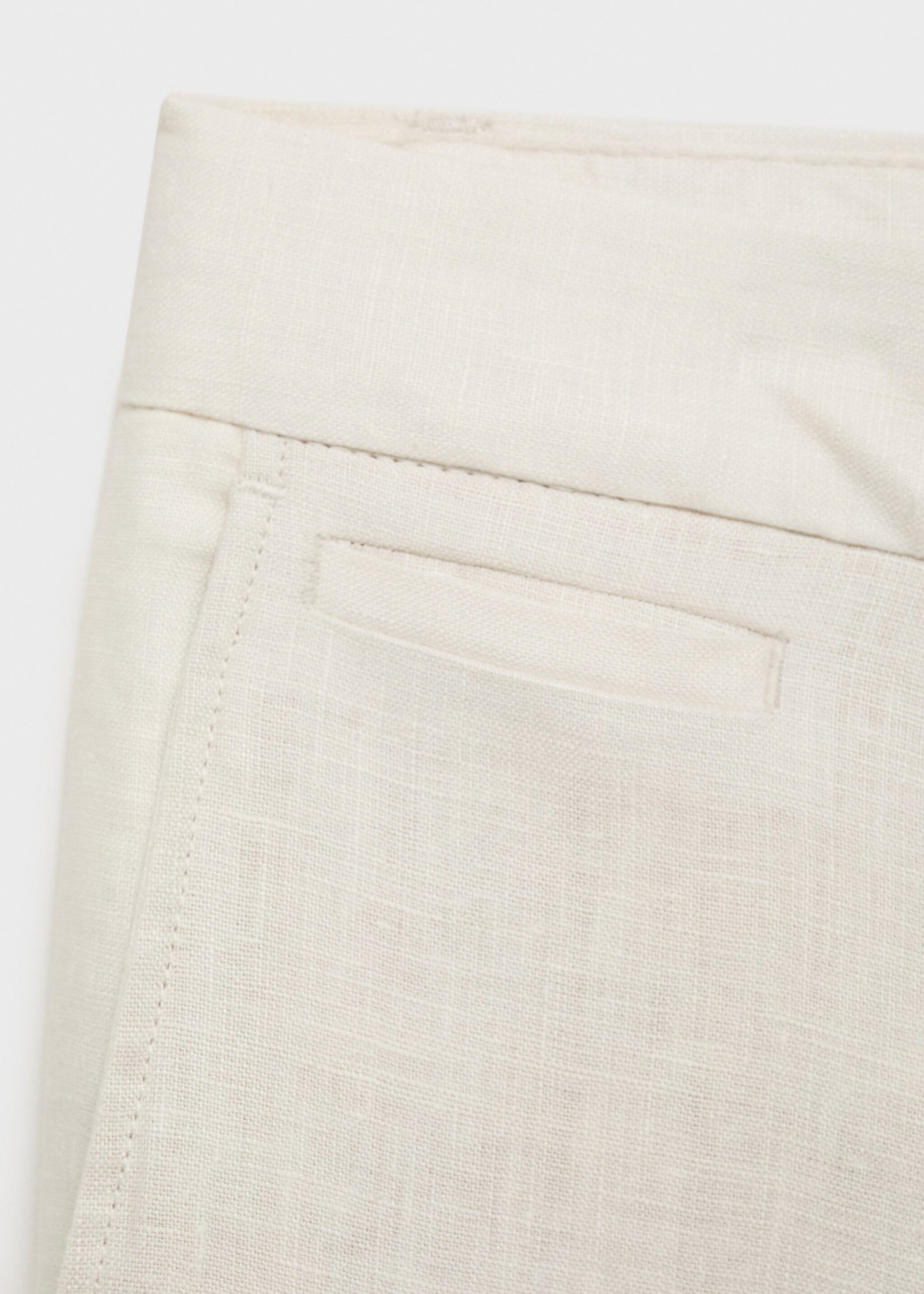 Pantalón 100% lino slim fit - Detalle del artículo 0
