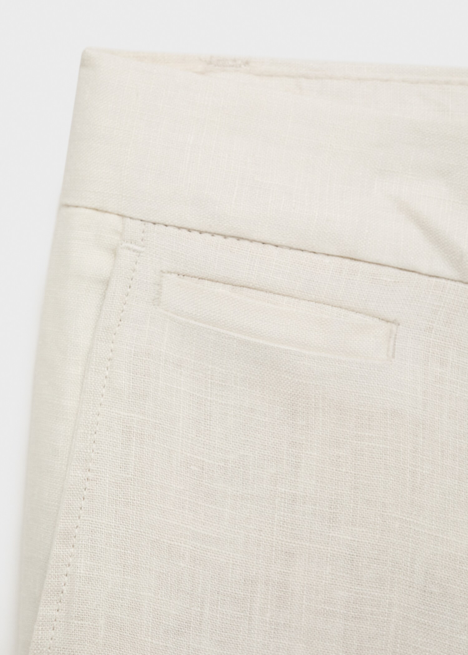 Pantalón 100% lino slim fit - Detalle del artículo 0