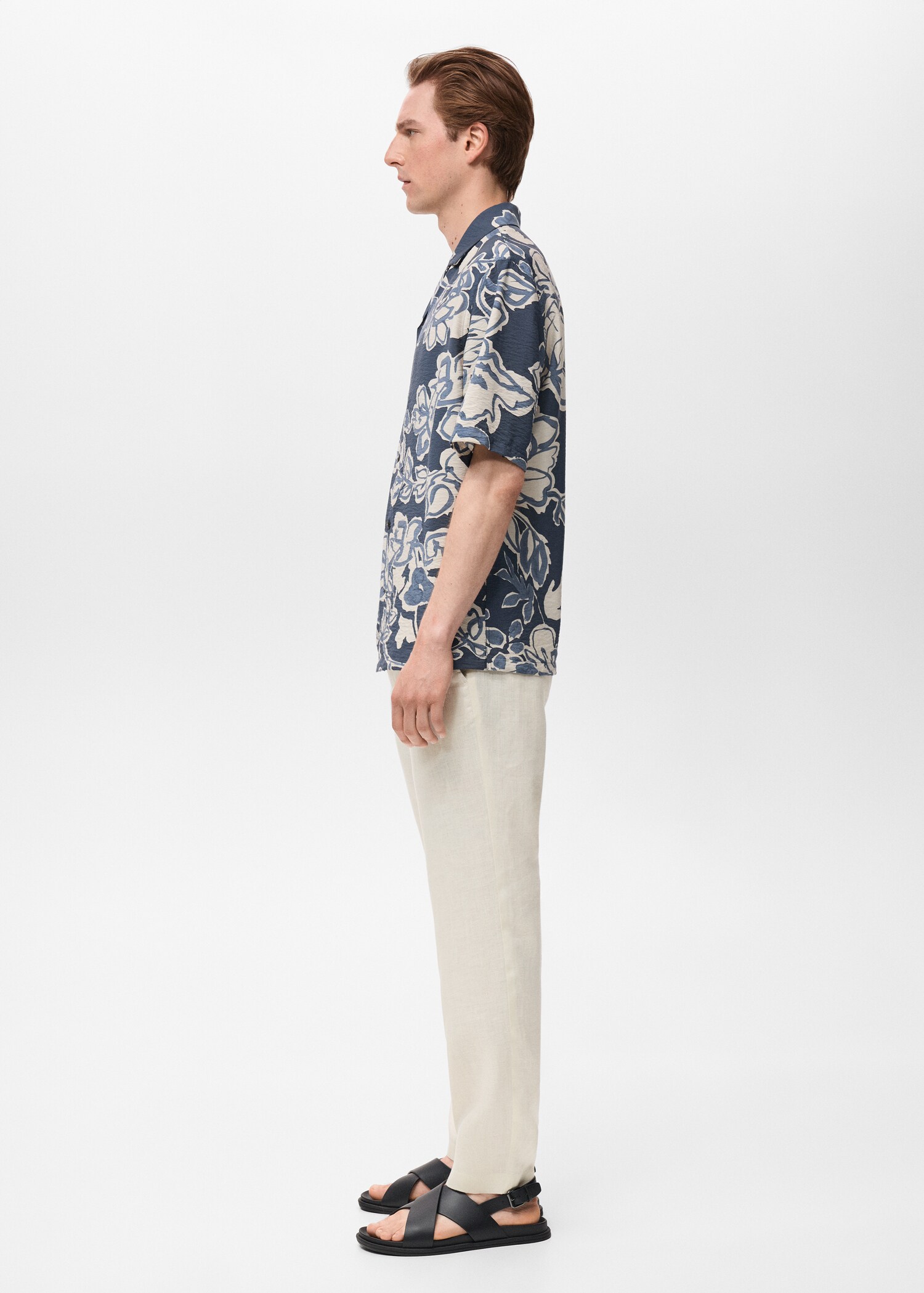Pantalón 100% lino slim fit - Detalle del artículo 2