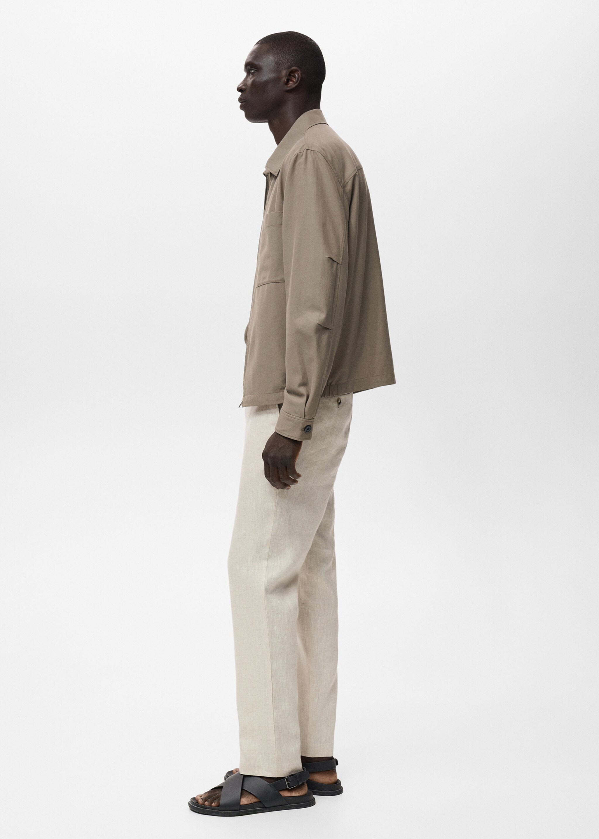 Pantalón 100% lino slim fit - Detalle del artículo 2