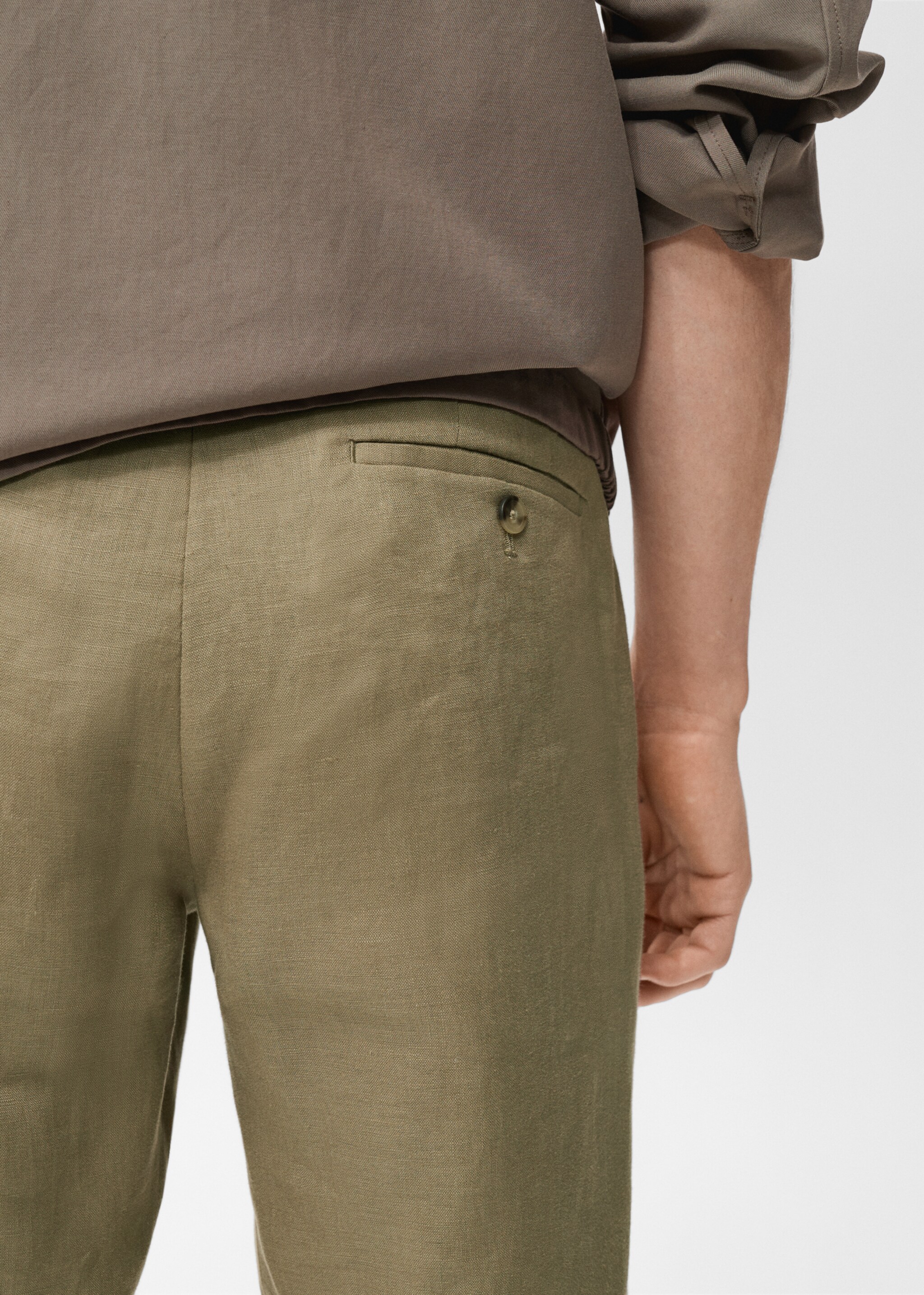 Pantalón 100% lino slim fit - Detalle del artículo 6