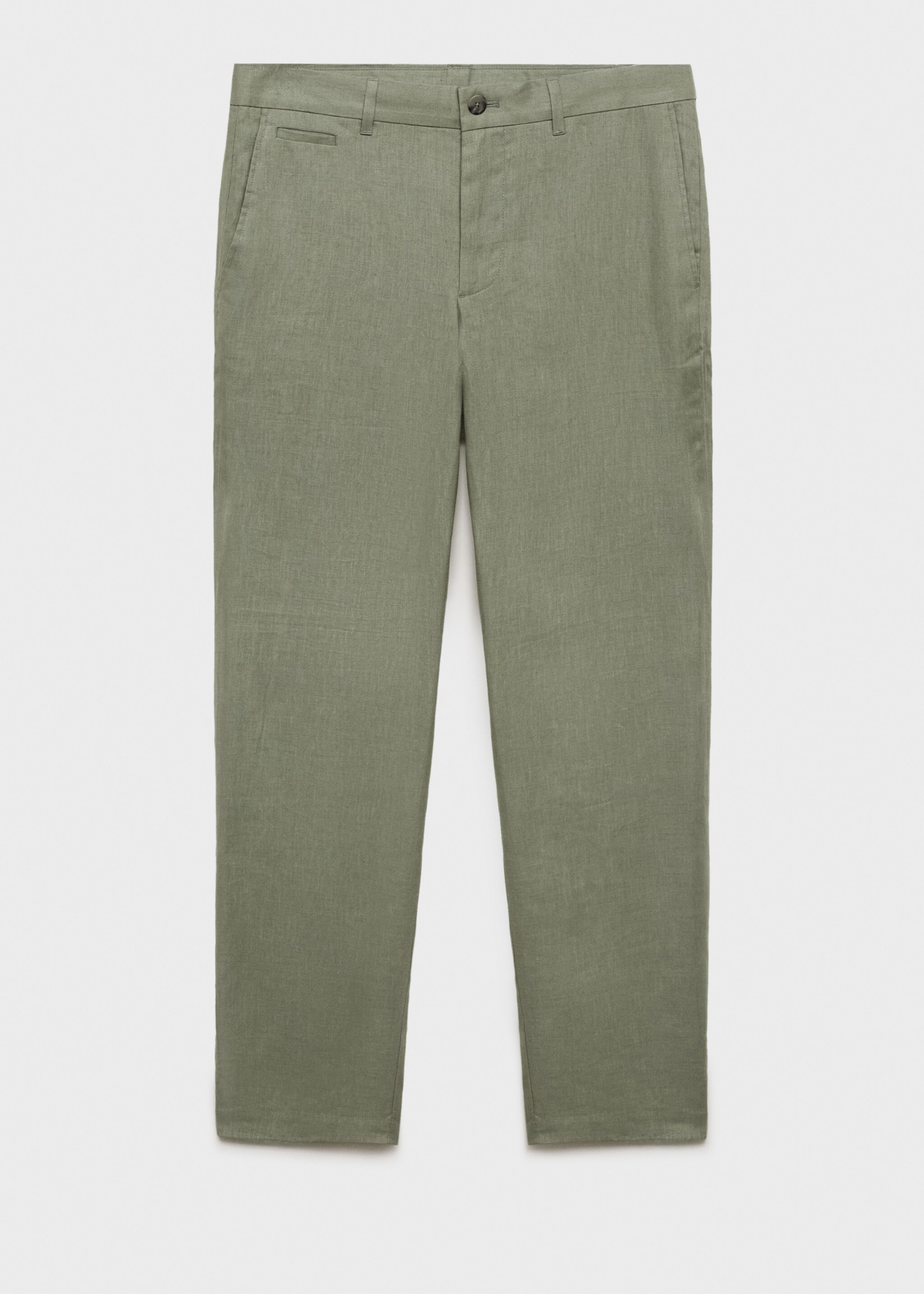 Slim-fit 100% linen trousers - Article without model