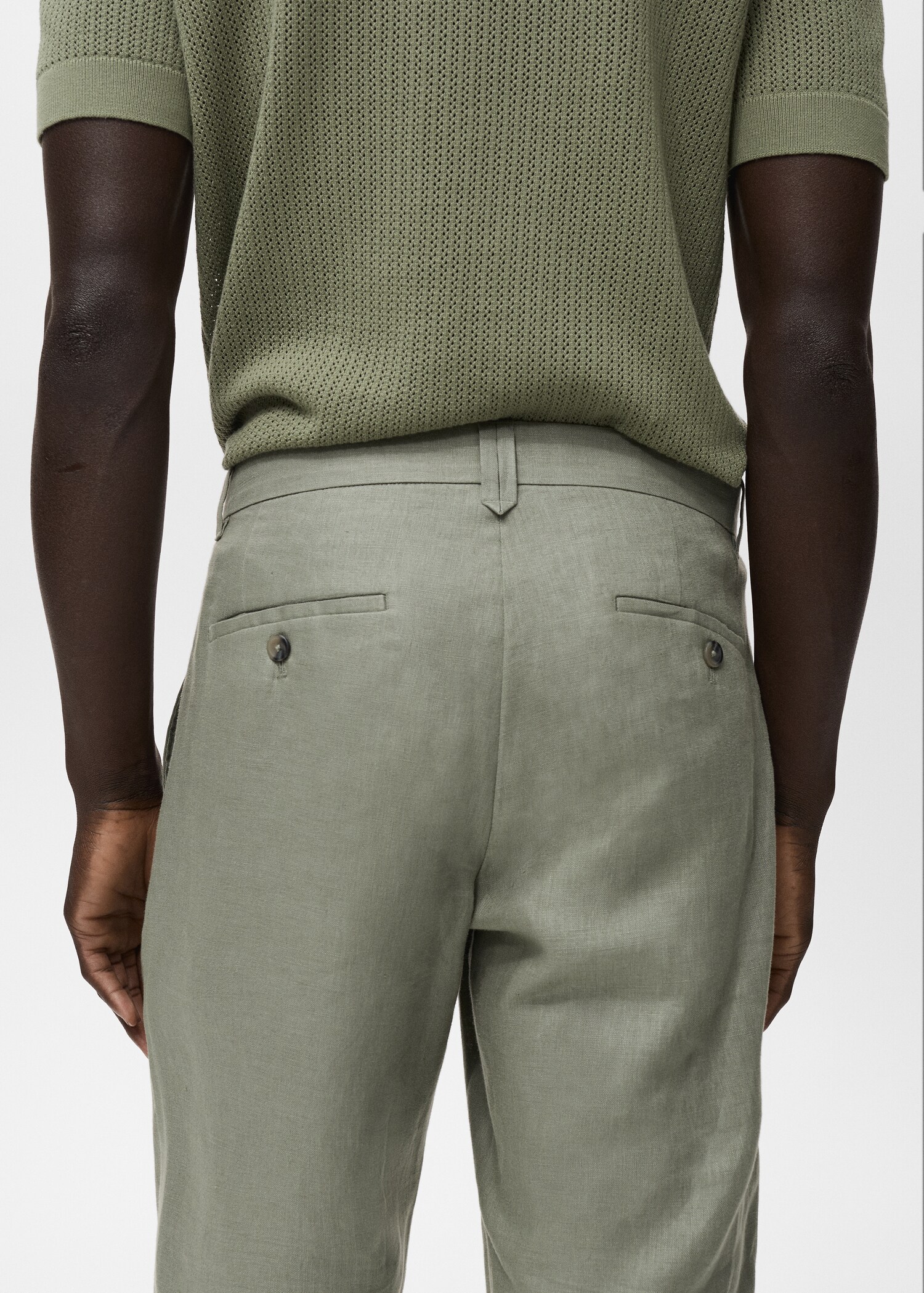 Pantalón 100% lino slim fit - Detalle del artículo 6
