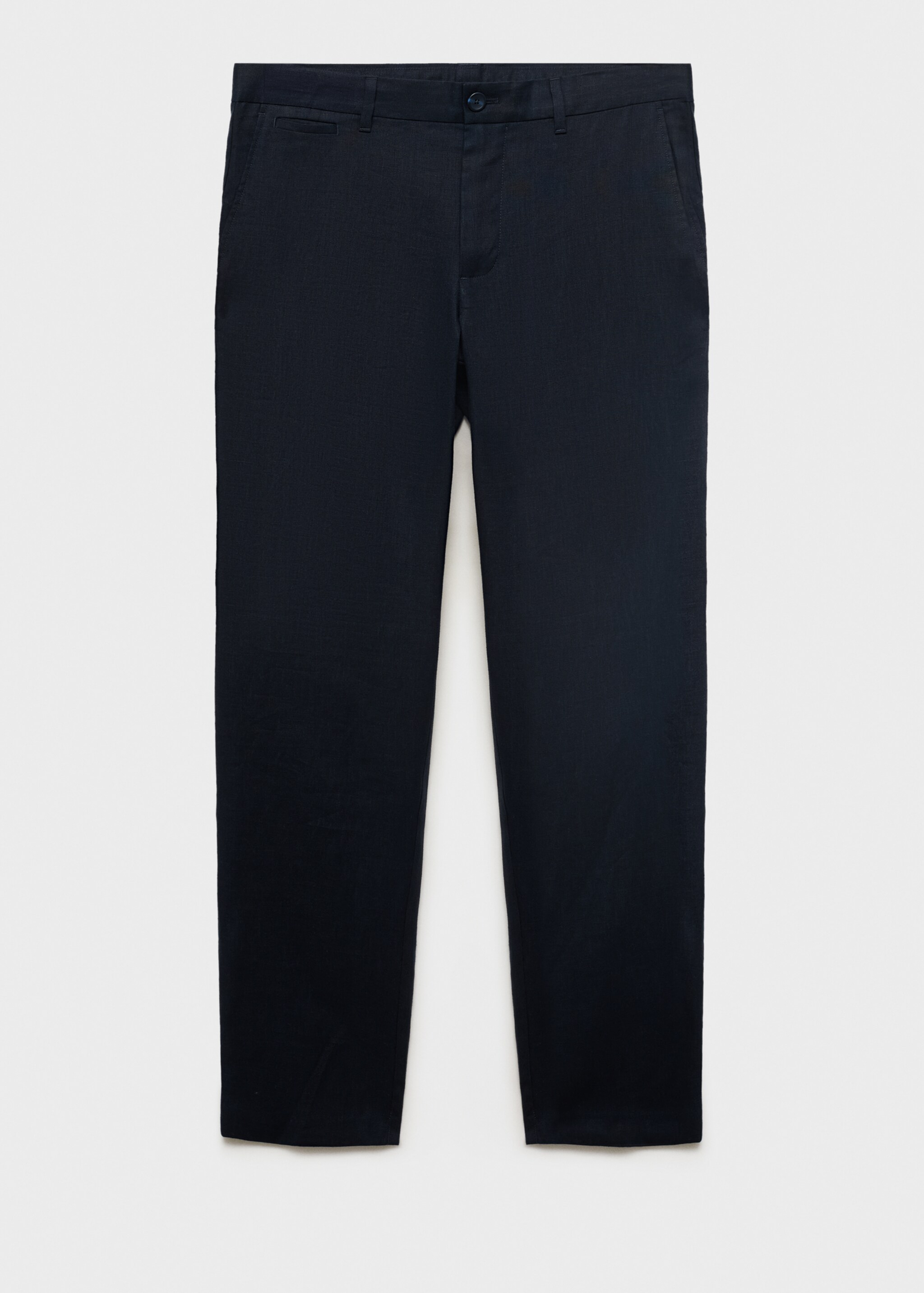 Slim-fit 100% linen trousers - Article without model