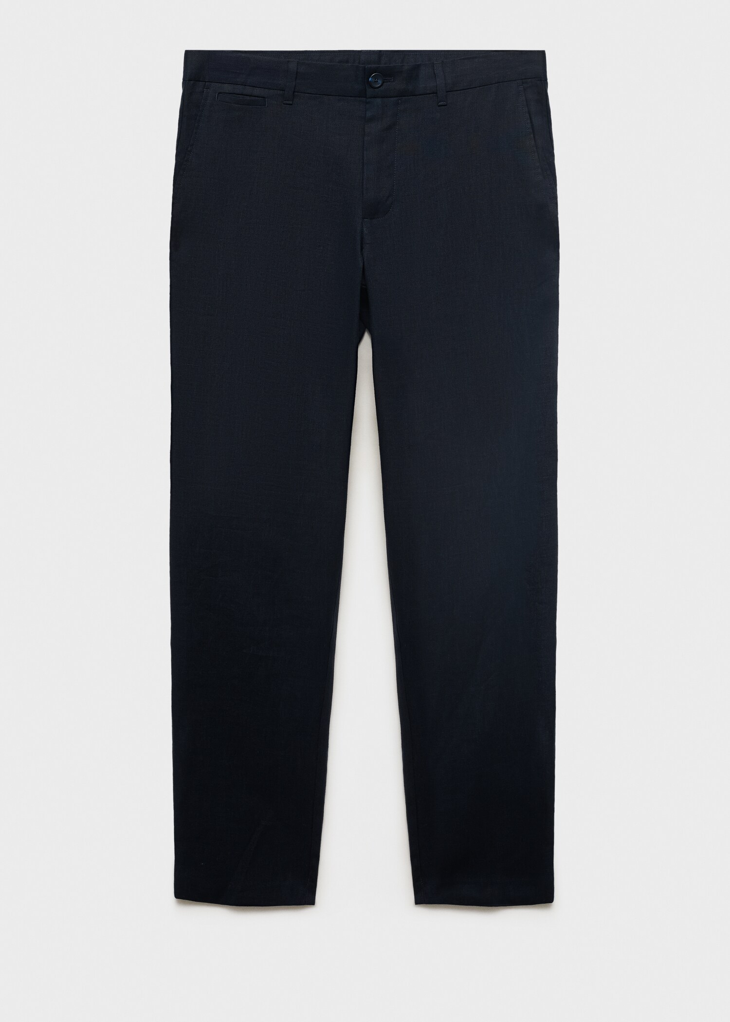 Slim-fit 100% linen trousers - Article without model