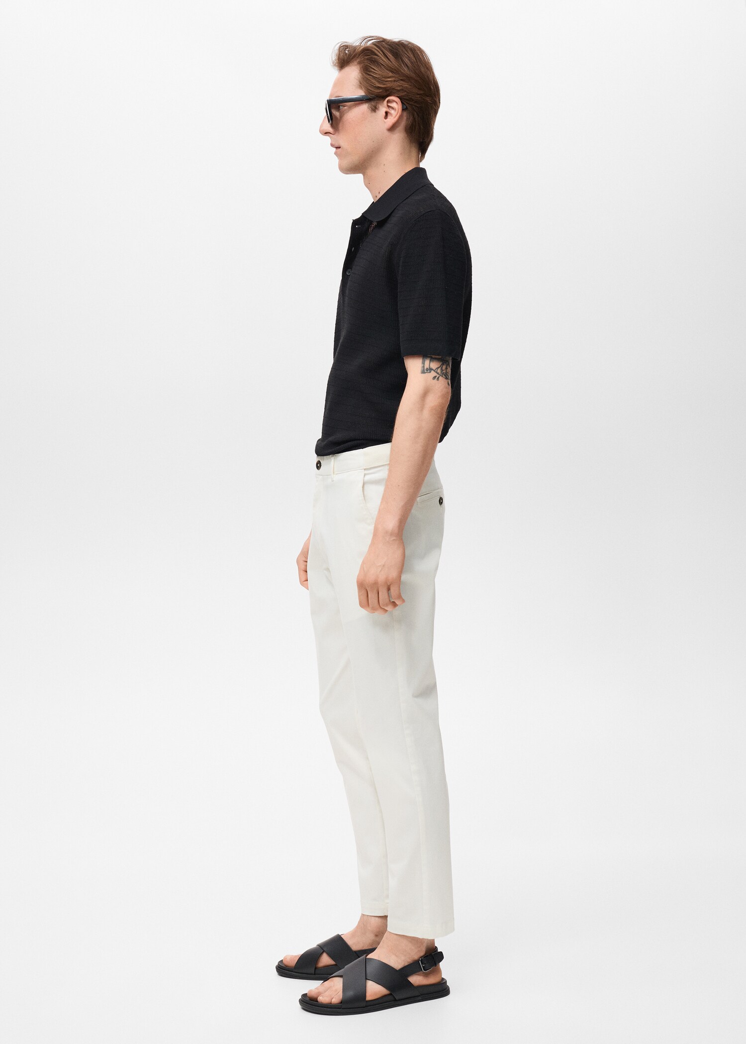 Prato cropped tapered chino trousers - Details of the article 2