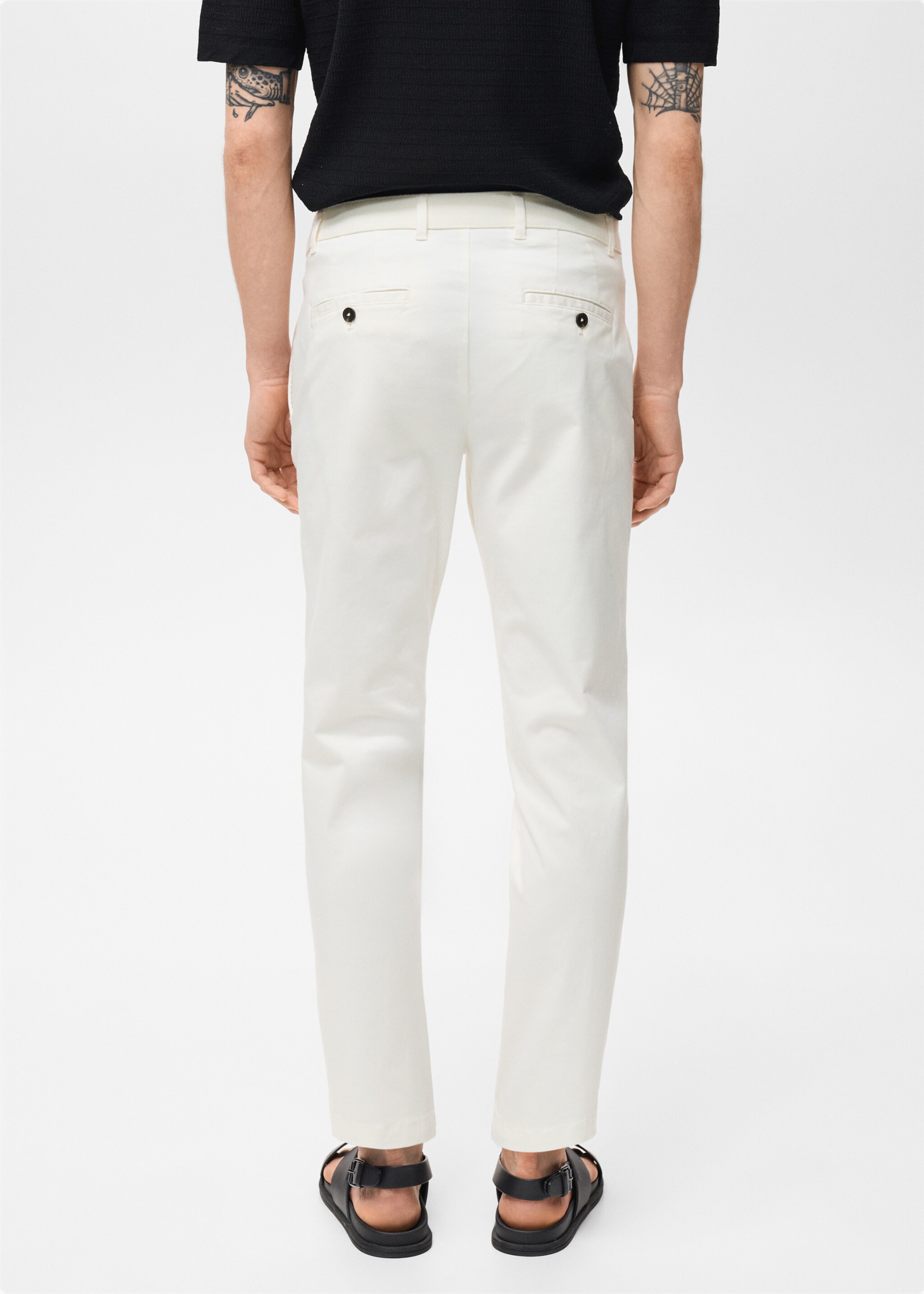 Pantalon Prato chino cropped tapered - Verso de l’article