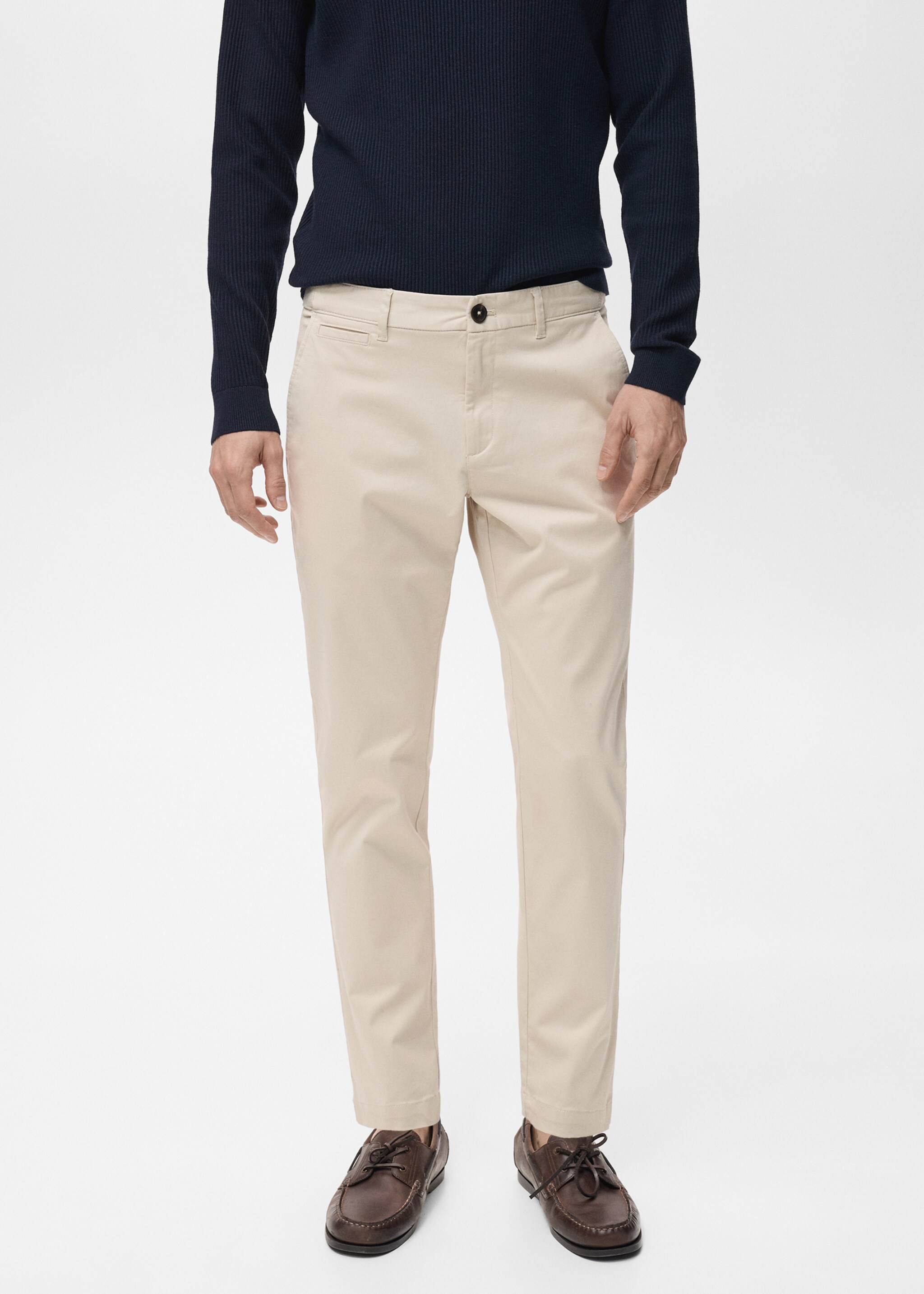 Pantalon Prato chino cropped tapered - Plan moyen