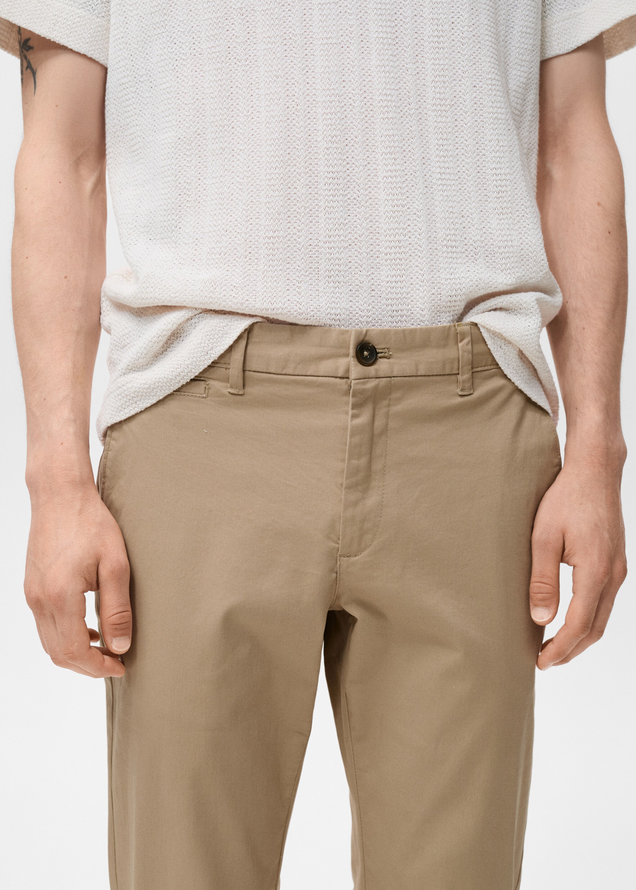 Pantalon Prato chino cropped tapered - Détail de l'article 1